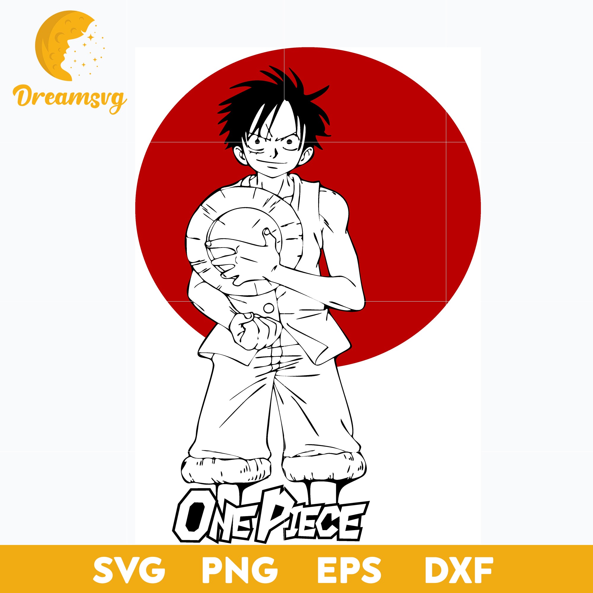 Luffy One Piece Svg, One Piece Svg, Anime Cartoon Svg, One Piece Anime