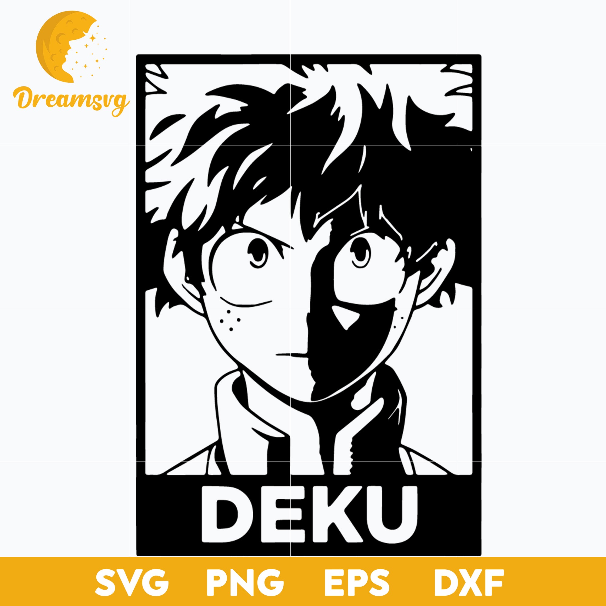 Deku My Hero Academy Svg, Midoriya Izuku Svg, Deku Hero Svg, My Hero Academy Svg, file for cricut, Anime svg, png, eps, dxf digital download