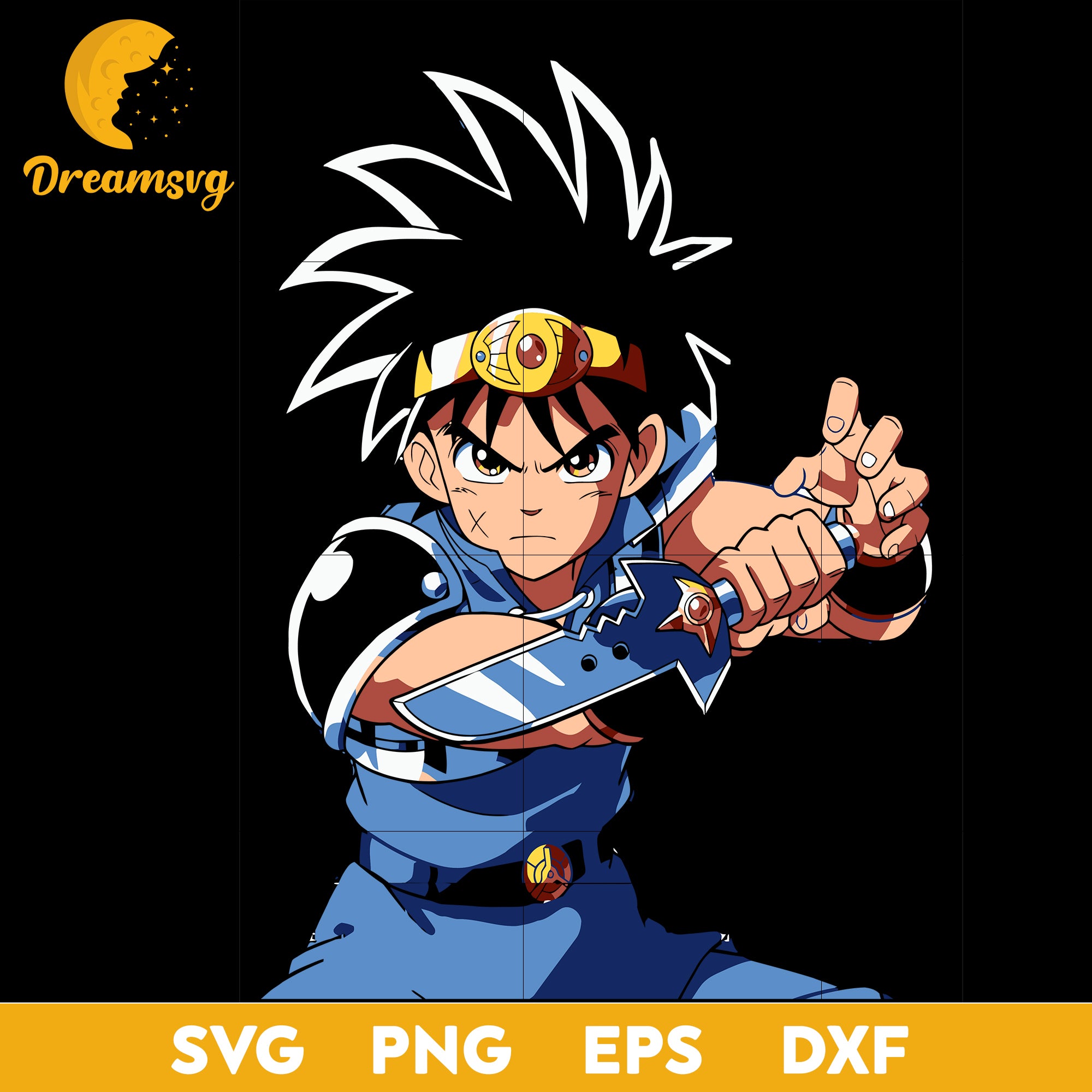 Dragon Quest Svg, Dragon Svg, Anime Svg, The Adventure Of Dai Anime Sv –  DreamSVG Store