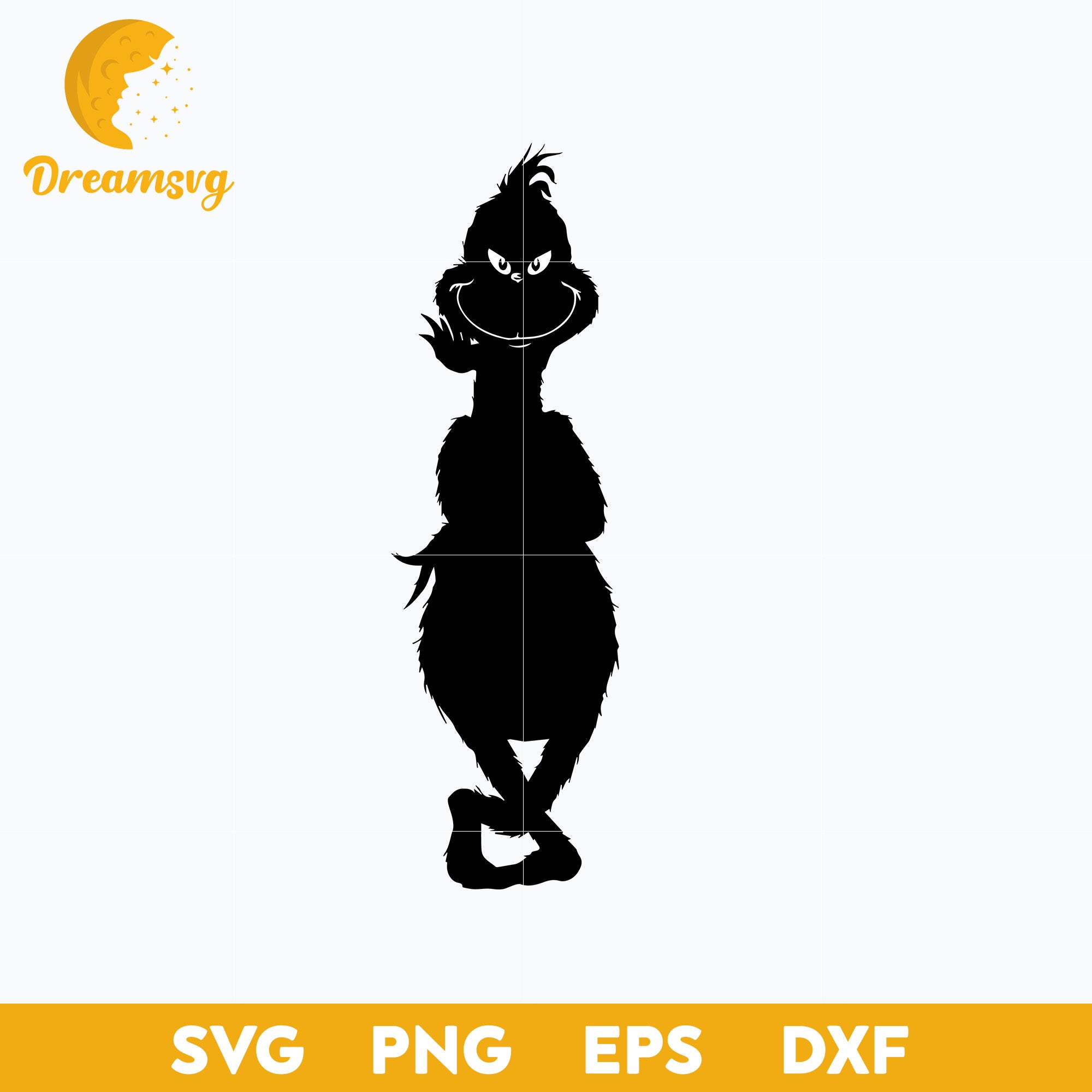The Grinch Black SVG, Christmas SVG, PNG DXF EPS Digital File