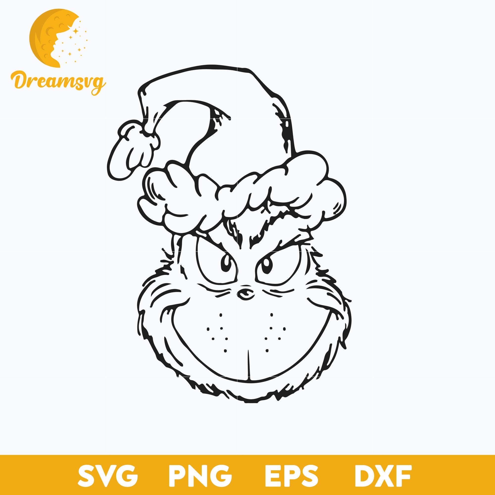 Dream Mockup 176 grinch santa christmas outline svg, christmas svg, png dxf eps