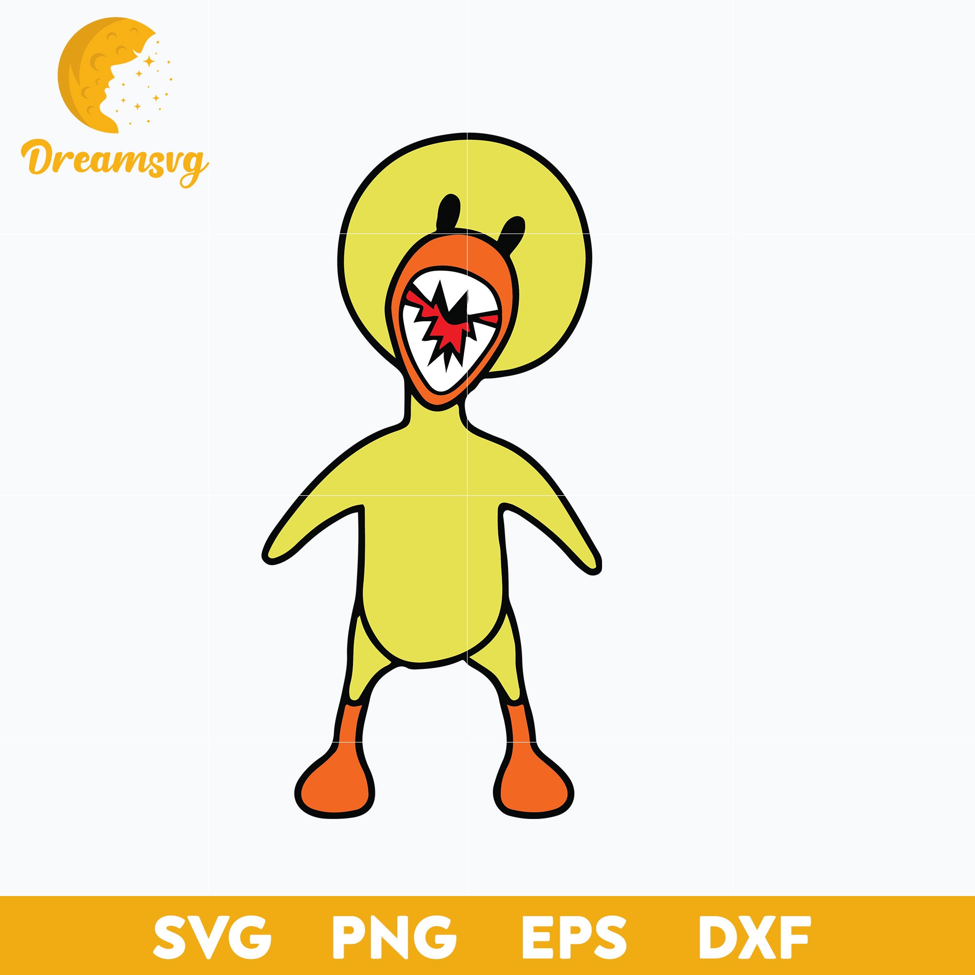 Orange from Rainbow Friends SVG, Funny SVG, PNG DXF EPS Digital File.