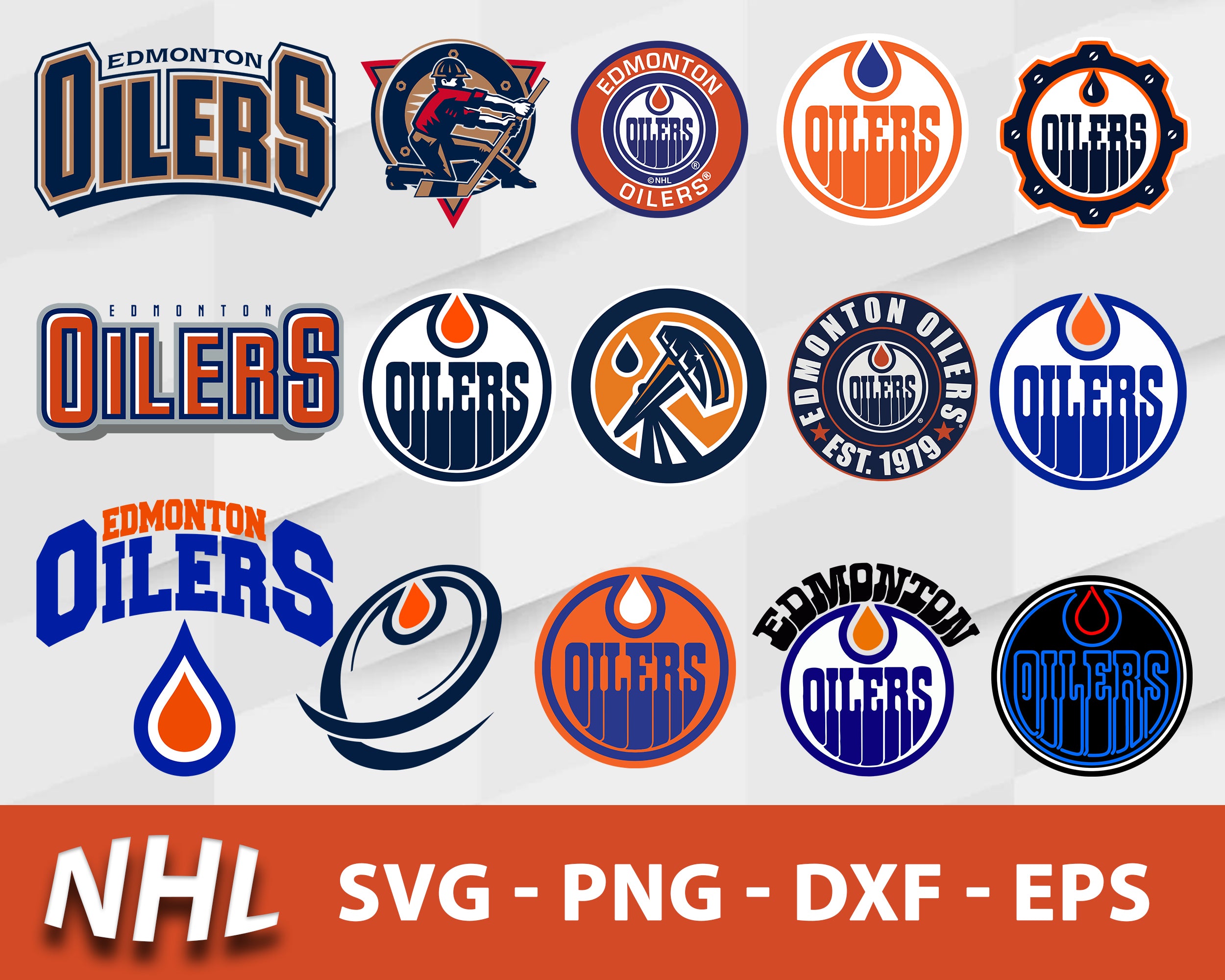 Edmonton Oilers Svg Bundle, Edmonton Oilers Svg, Sport Svg, Nhl Svg, P 