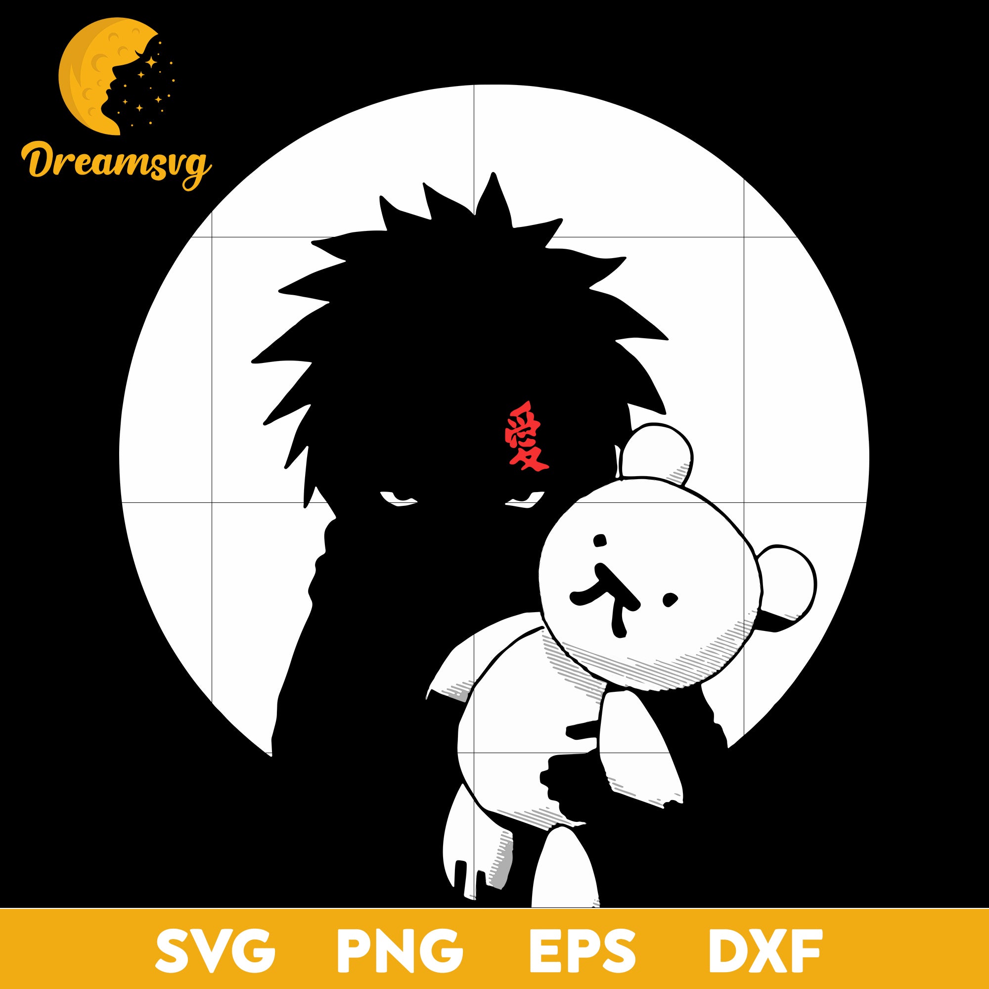 Gaara Naruto Svg, Naruto Svg, Naruto Anime Svg, Akatsuki Svg, Naruto Lover Svg, Naruto Character Svg, file for cricut, Anime svg, png, eps, dxf digital download