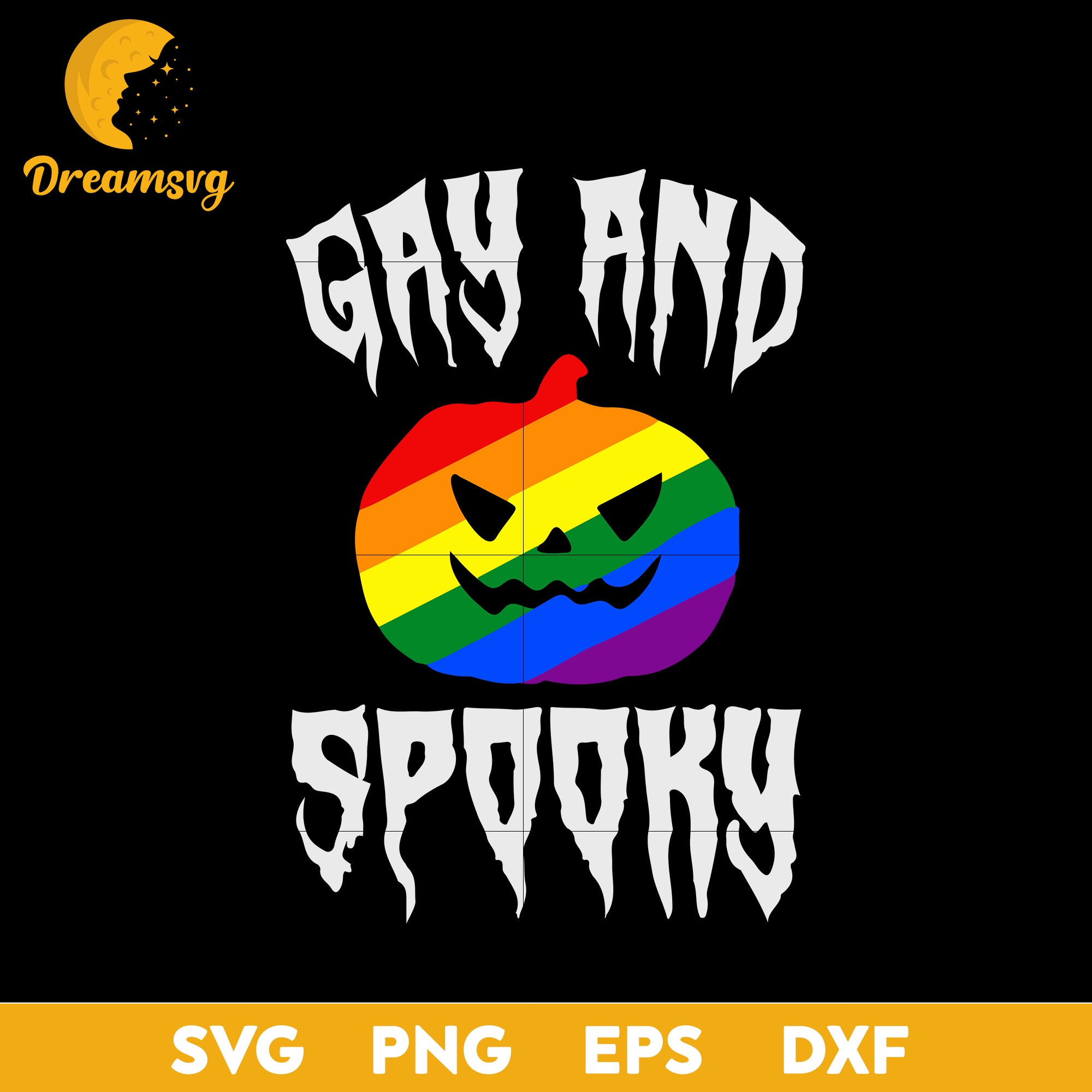 Gay And Spooky Funny Halloween Horror Scary svg, Halloween svg, png, dxf, eps digital file.