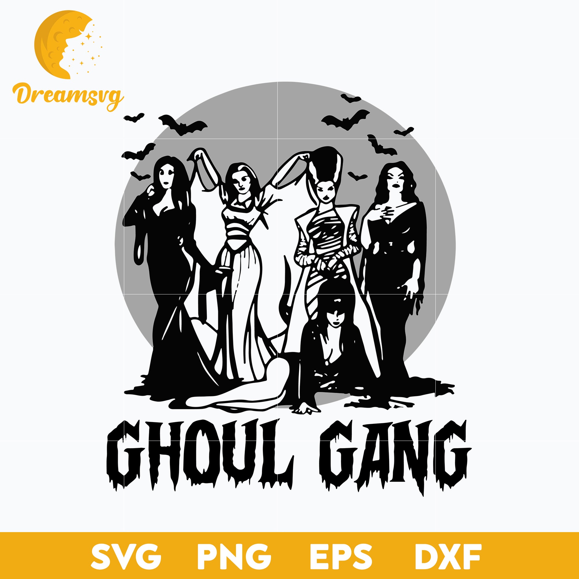 Glamour Ghoul Halloween Svg, Halloween Witch Svg, Horror