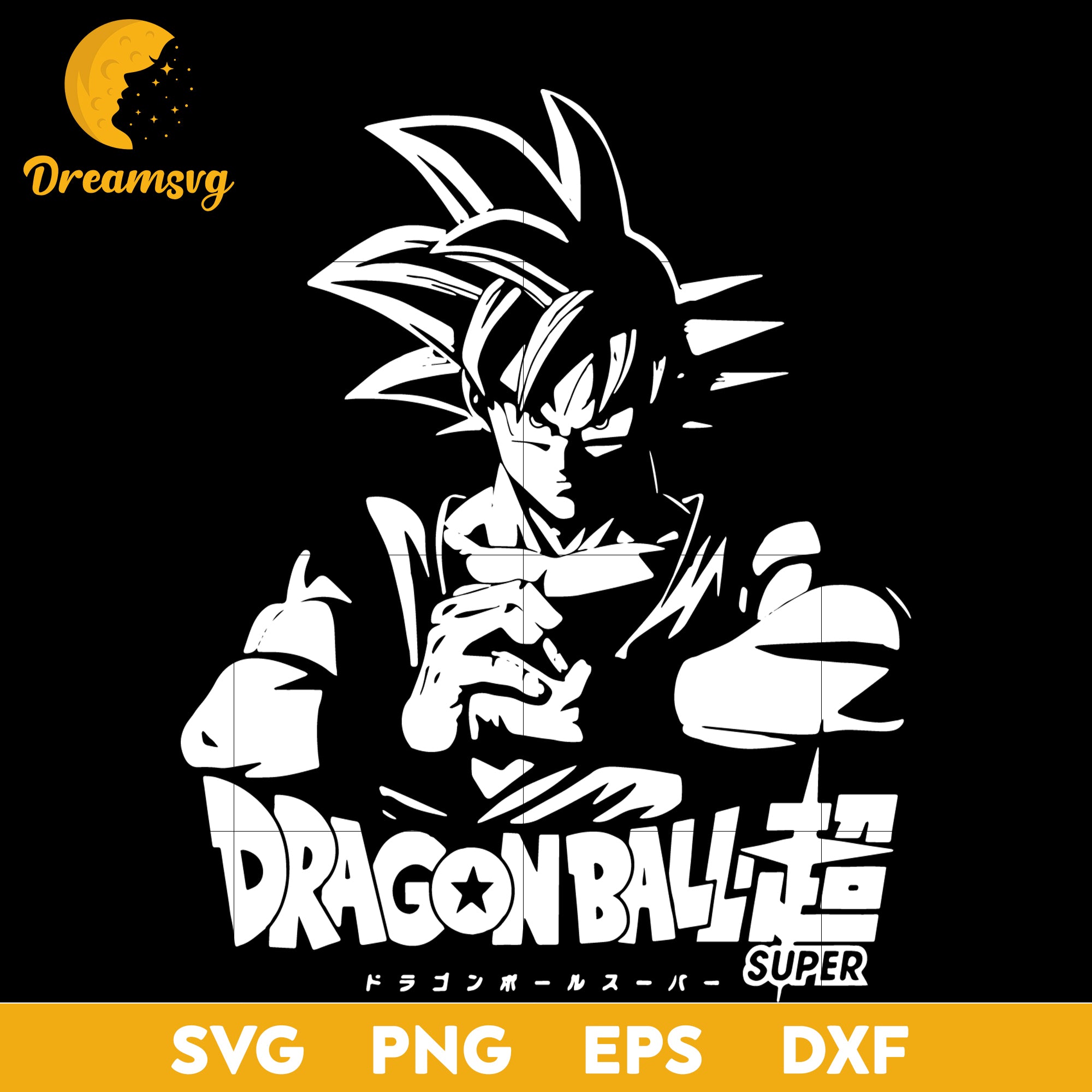 Goku Dragon Ball Super Svg, Dragon Ball Z Svg, Cartoon Svg, Goku Svg, Dragon Ball Super Svg, file for cricut, Anime svg, png, eps, dxf digital download