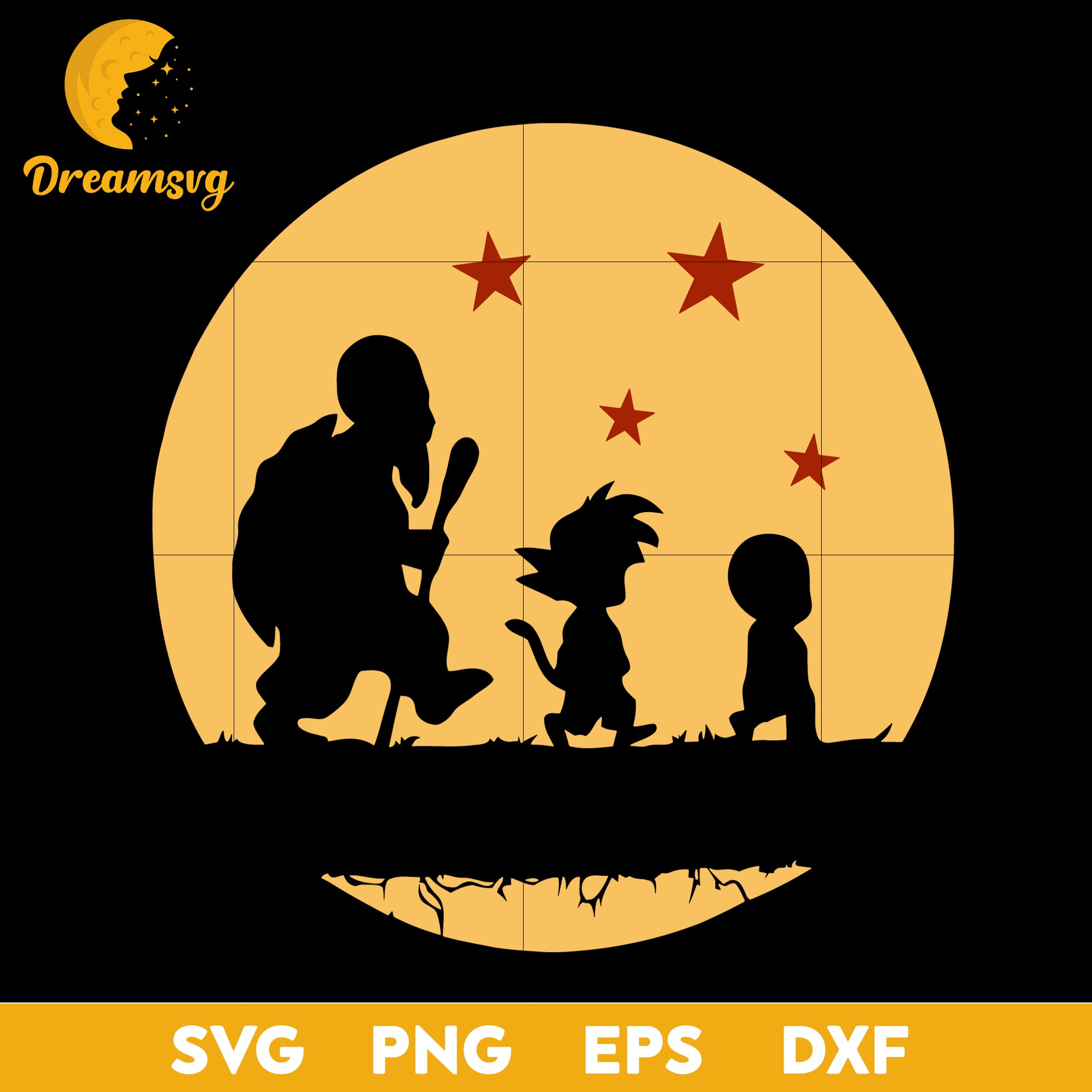 Goku Dragon Ball Svg, Anime Cartoon Svg, Baby Goku Svg, Son Goku Svg, Super Saiyan Svg, Baby Krillin Svg, Kama Svg, file for cricut, Anime svg, png, eps, dxf digital download
