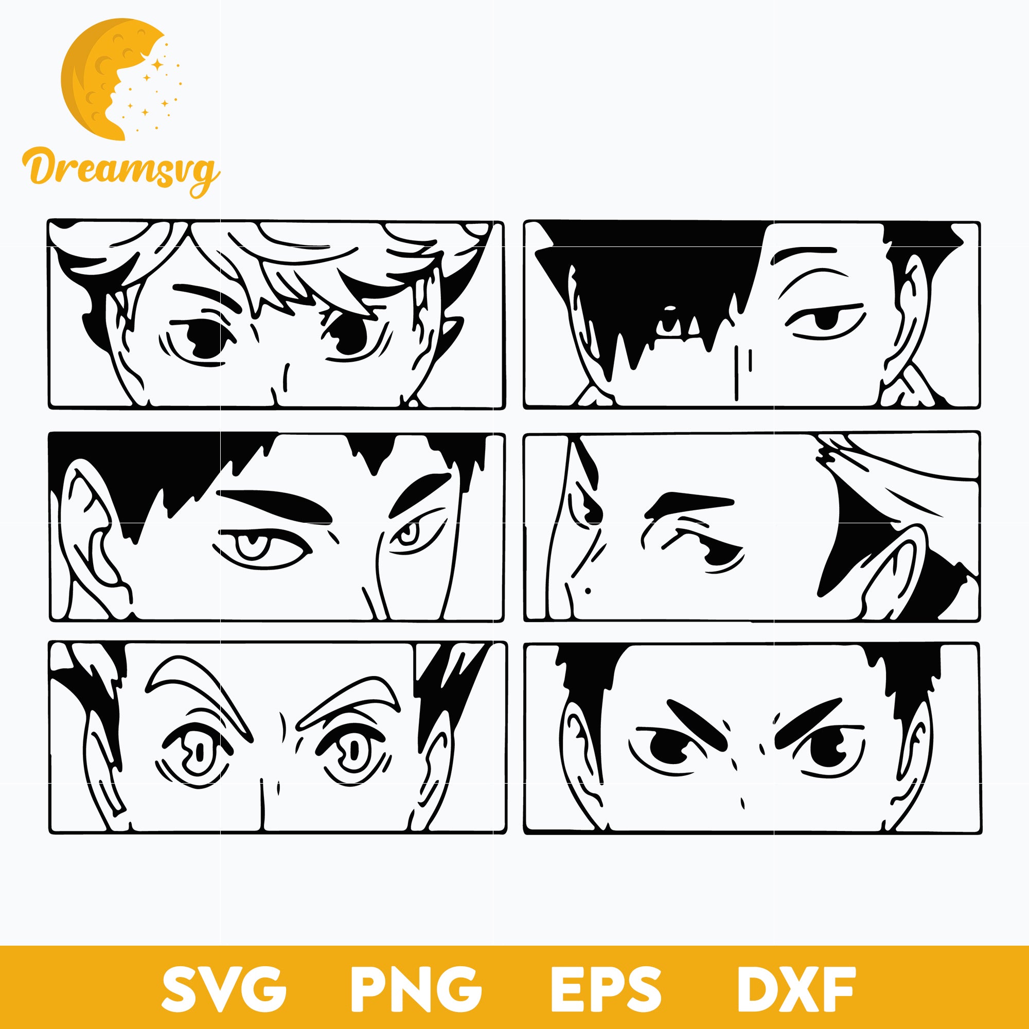 Haikyuu Svg, Anime Svg, Manga Svg, Japanese Svg, Anime Lover Svg, file for  cricut, Anime svg, png, eps, dxf digital download