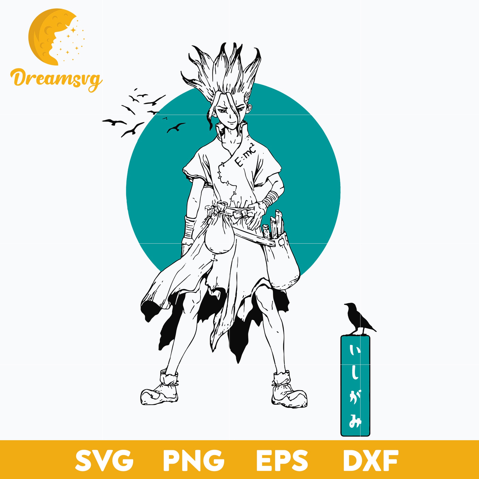 Ishigami Senku Svg, Ishigami Senku Dr. Stone Svg, Anime Svg, Senku Ani –  DreamSVG Store