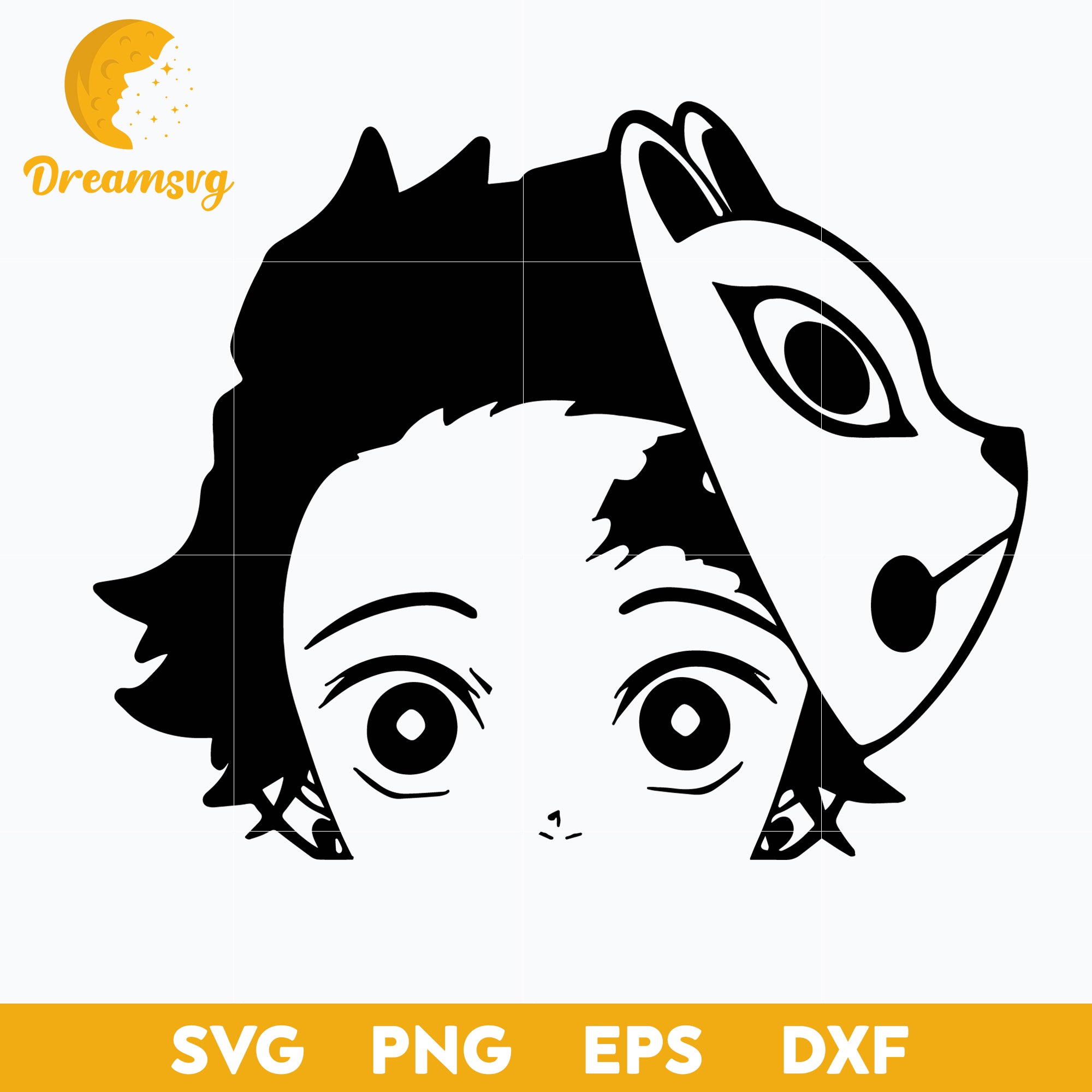 Kamado Tanjiro Svg, Anime Svg, Kimetsu No Yaiba Svg, Japanese Svg, Ani