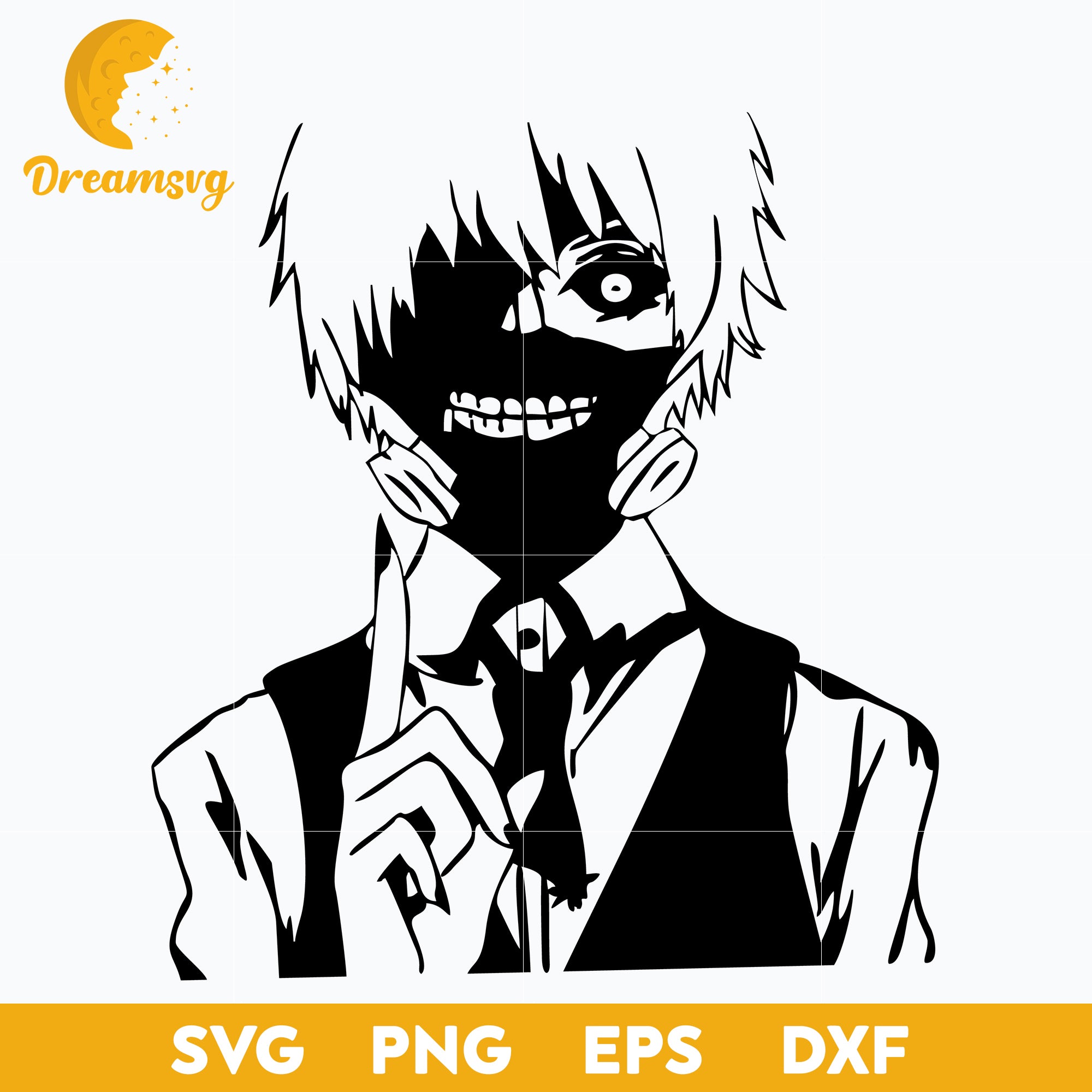 Keneki Ken Face Mask Svg, Tokyo Ghoul Japan Japan Anime Svg, Anime Svg –  DreamSVG Store