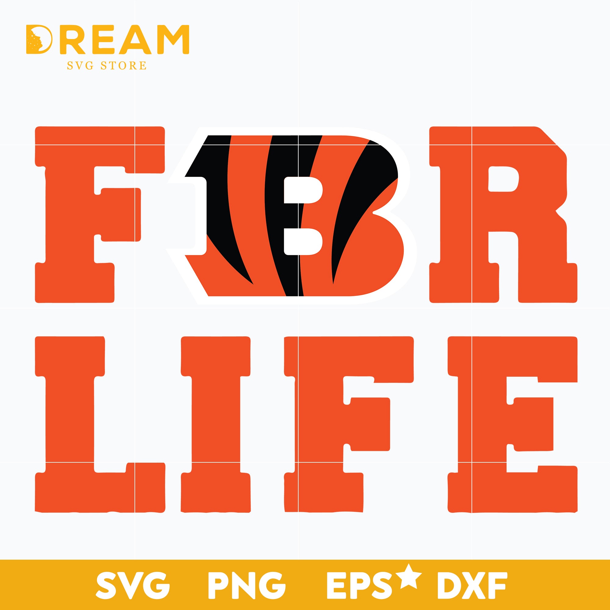 Cincinnati Bengals For Life svg, Cincinnati Bengals svg, Bengals svg, Sport svg, Nfl svg, png, dxf, eps digital file NFL21122082L