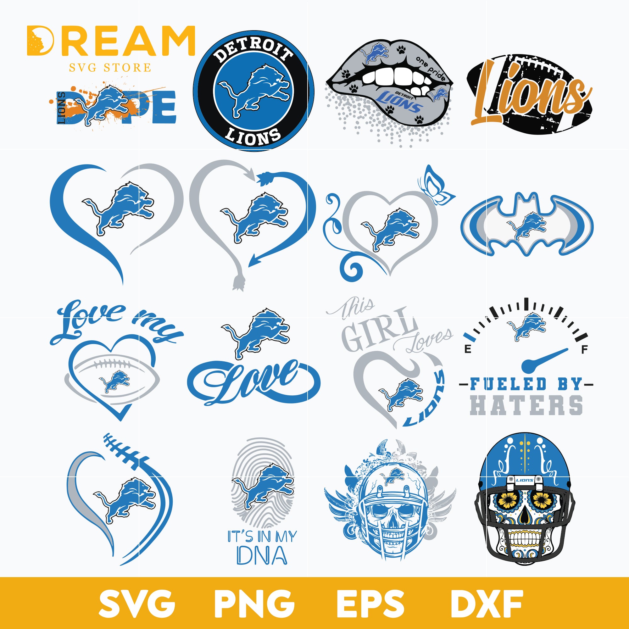 Detroit Lions Bundle svg, Lions svg, Sport svg, Nfl svg, png, dxf, eps digital file NFL211220128L