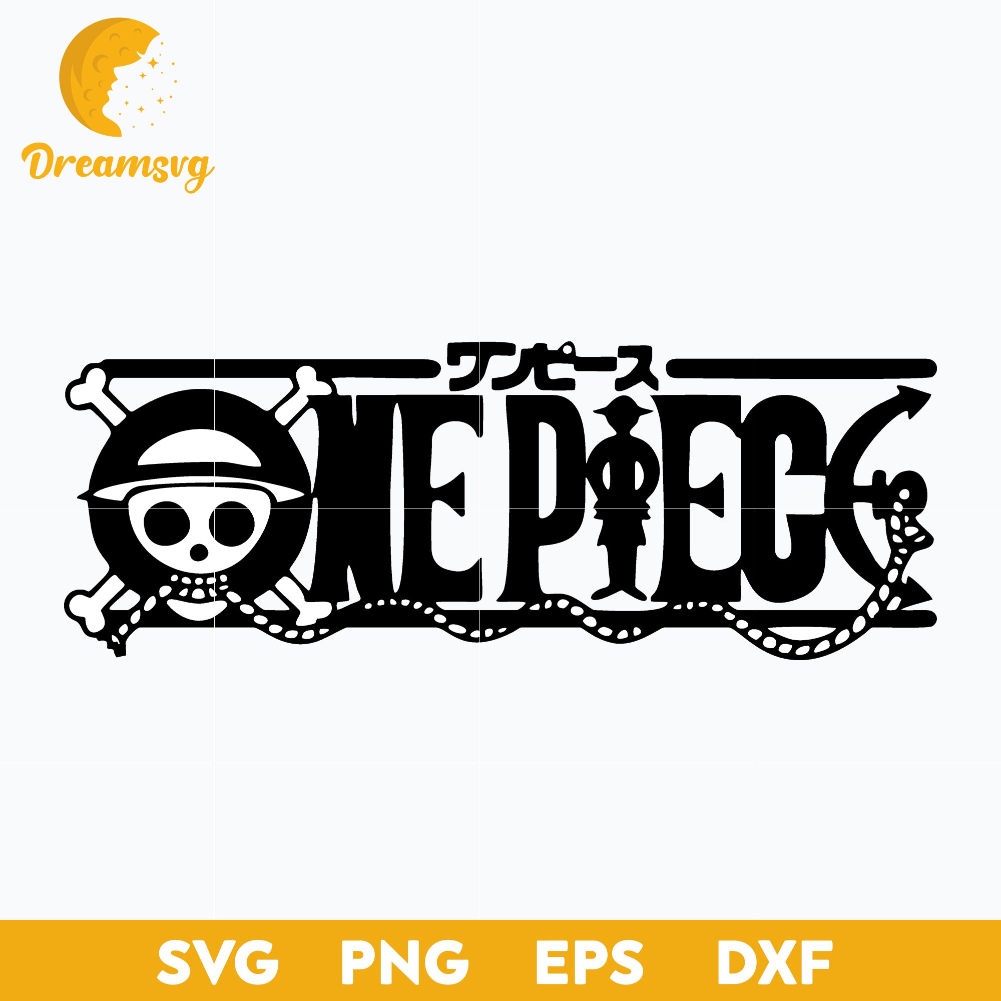 One Piece Logo Svg, Anime One Piece Logo Svg, Pirate Svg