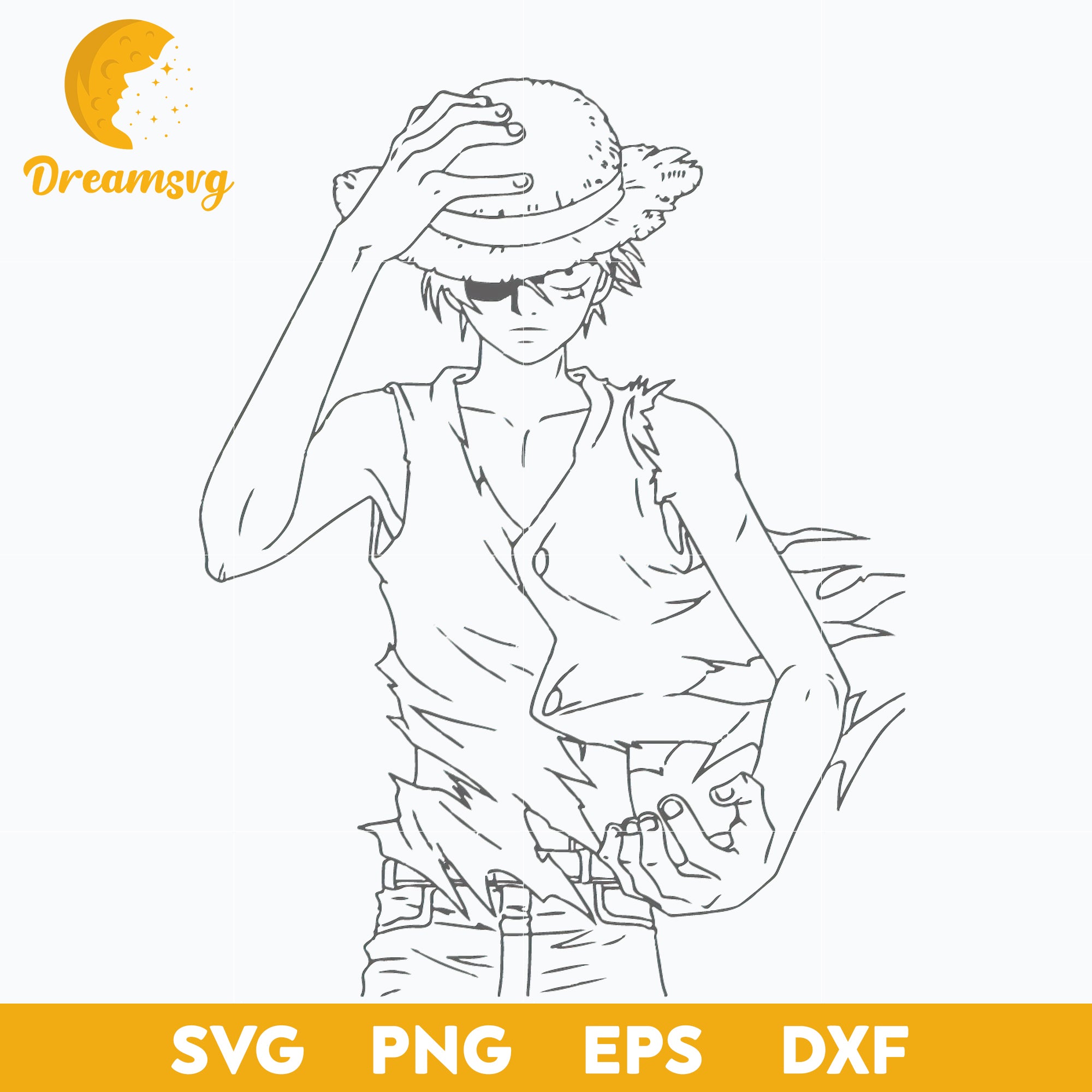 One Piece Monkey D. Luffy Svg, Monkey D. Luffy Svg, Luffy Svg, Cute Luffy Svg, Japanese Anime Svg, Anime Svg, png, eps, dxf digital download.