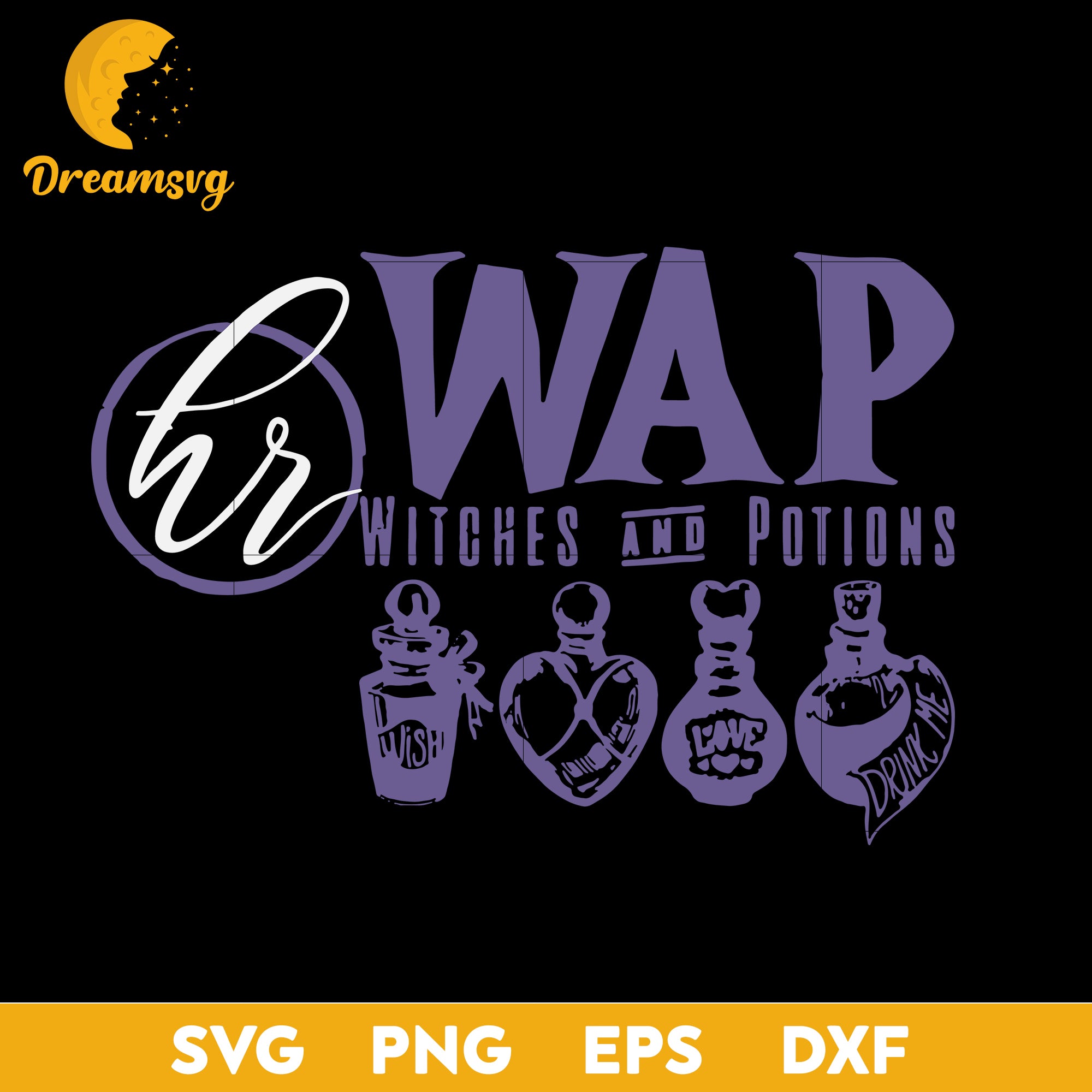 Wap Witches And Potions svg, Halloween svg, png, dxf, eps digital file.