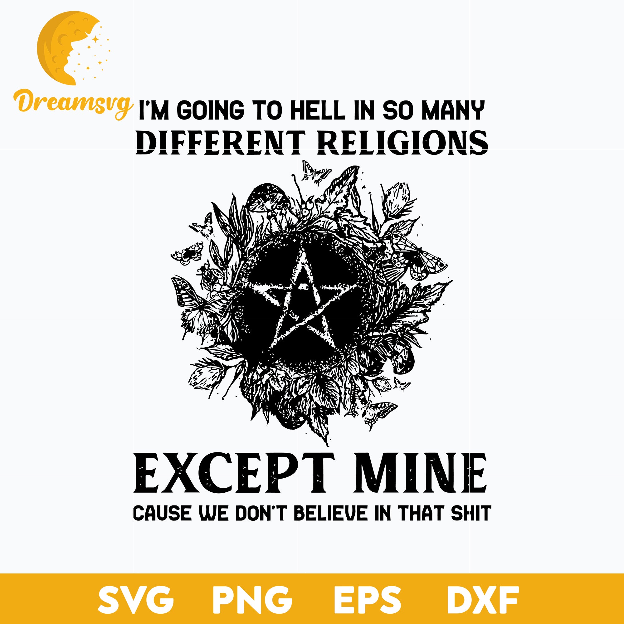 Witch I'm Going To Hell svg, Halloween svg, png, dxf, eps digital file.