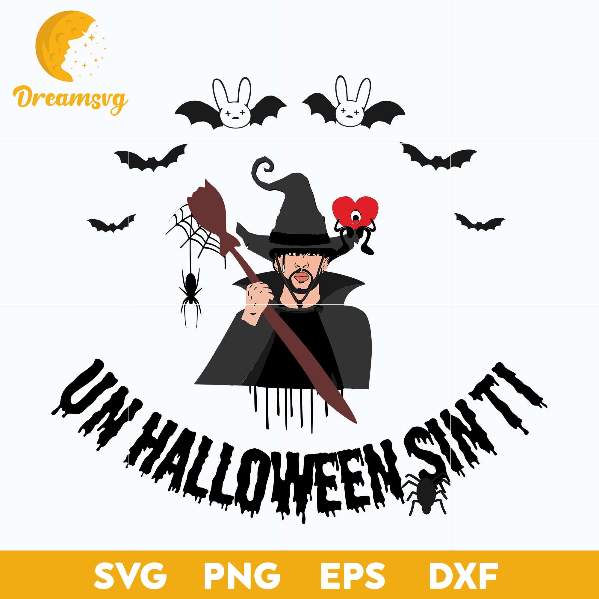 Bad Bunny Halloween Svg