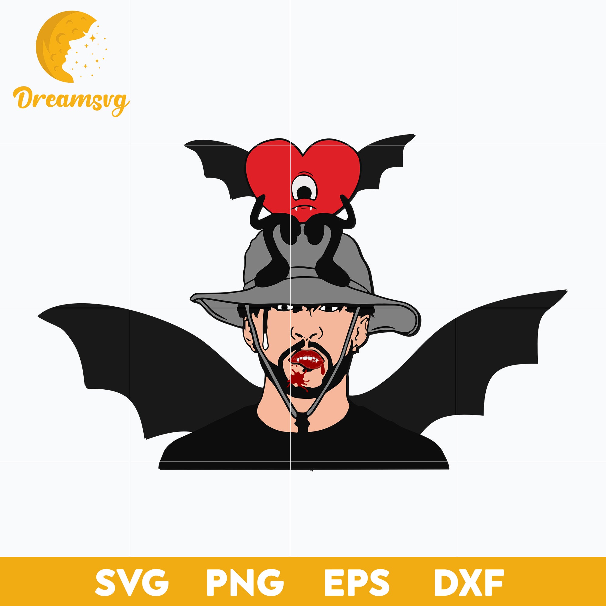 Bad Bunny Halloween Svg