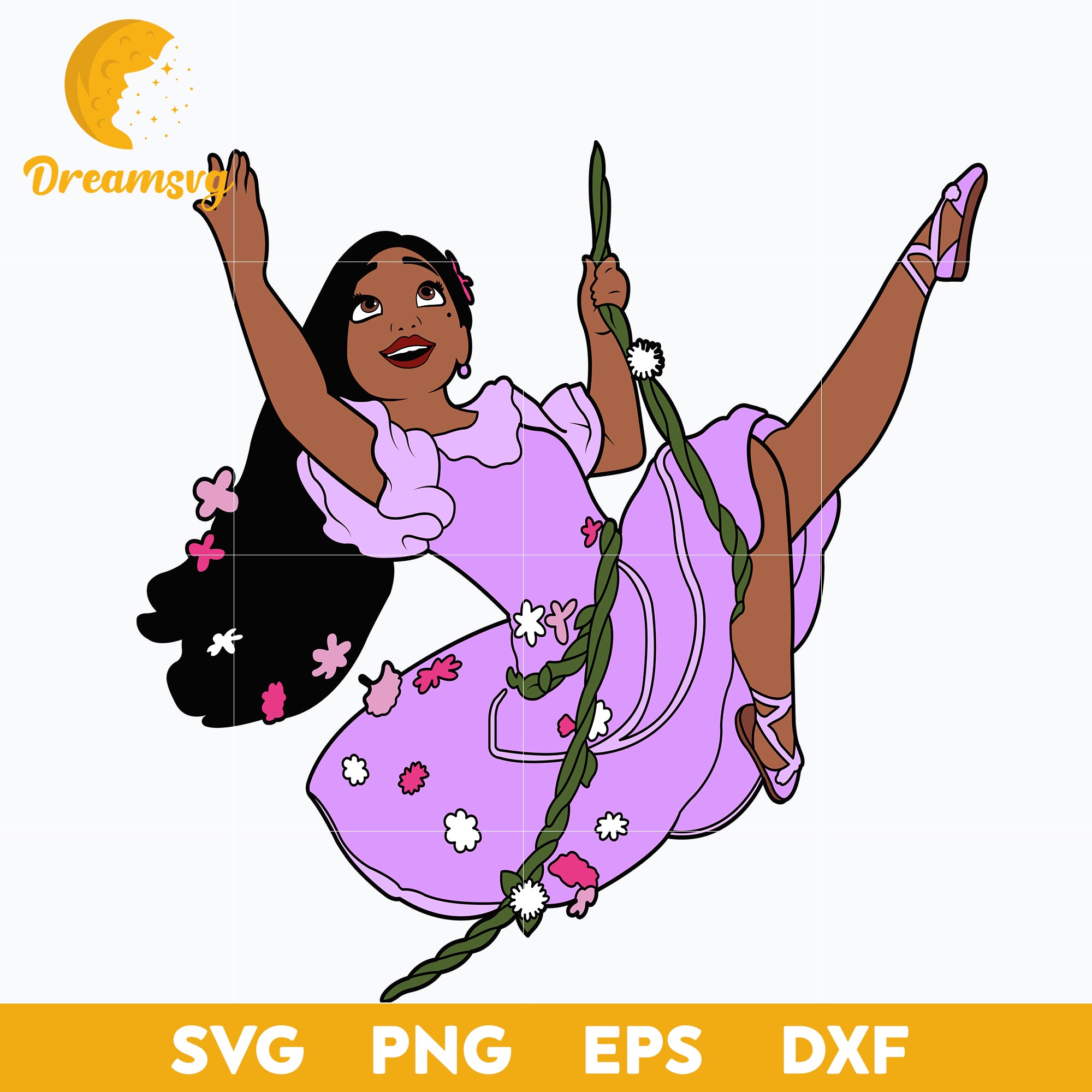 Isabela Madrigal, Encanto svg, Bundle Encanto svg, Birthday Party svg, Birthday svg, cut files for cricut silhouette, layered svg, cricut svg, png, dxf, eps digital file.