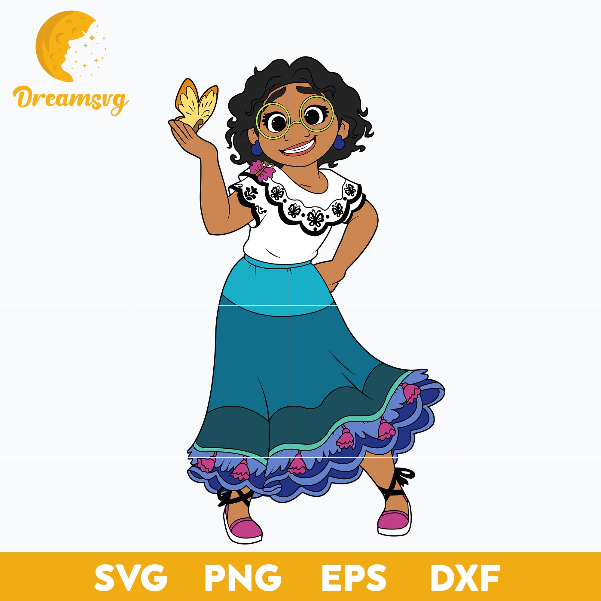 Mirabel Madrigal svg, Encanto svg, Bundle Encanto svg, Birthday Party svg, Birthday svg, cut files for cricut silhouette, layered svg, cricut svg, png, dxf, eps digital file.