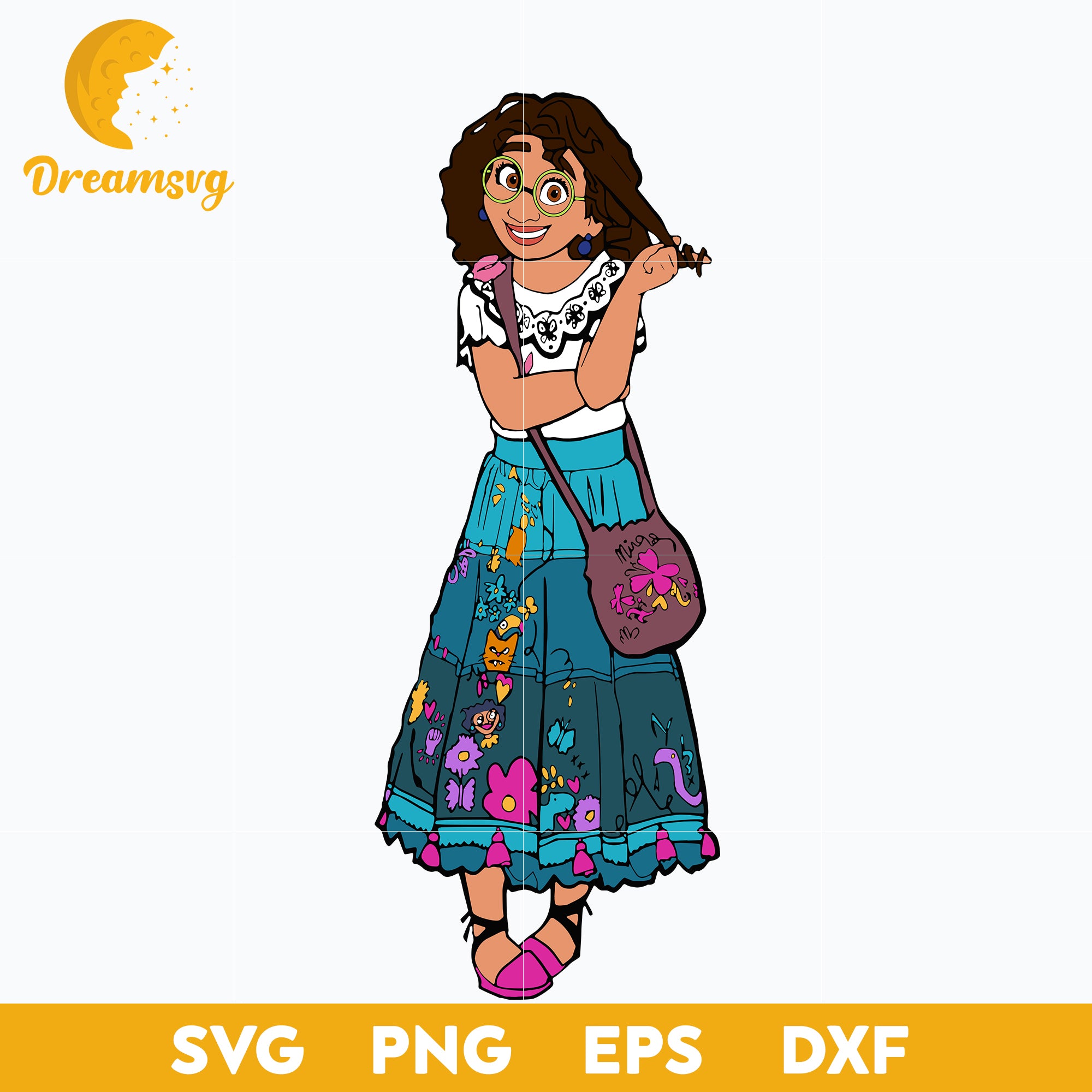 Mirabel Madrigal svg, Encanto svg, Bundle Encanto svg, Birthday Party svg, Birthday svg, cut files for cricut silhouette, layered svg, cricut svg, png, dxf, eps digital file.