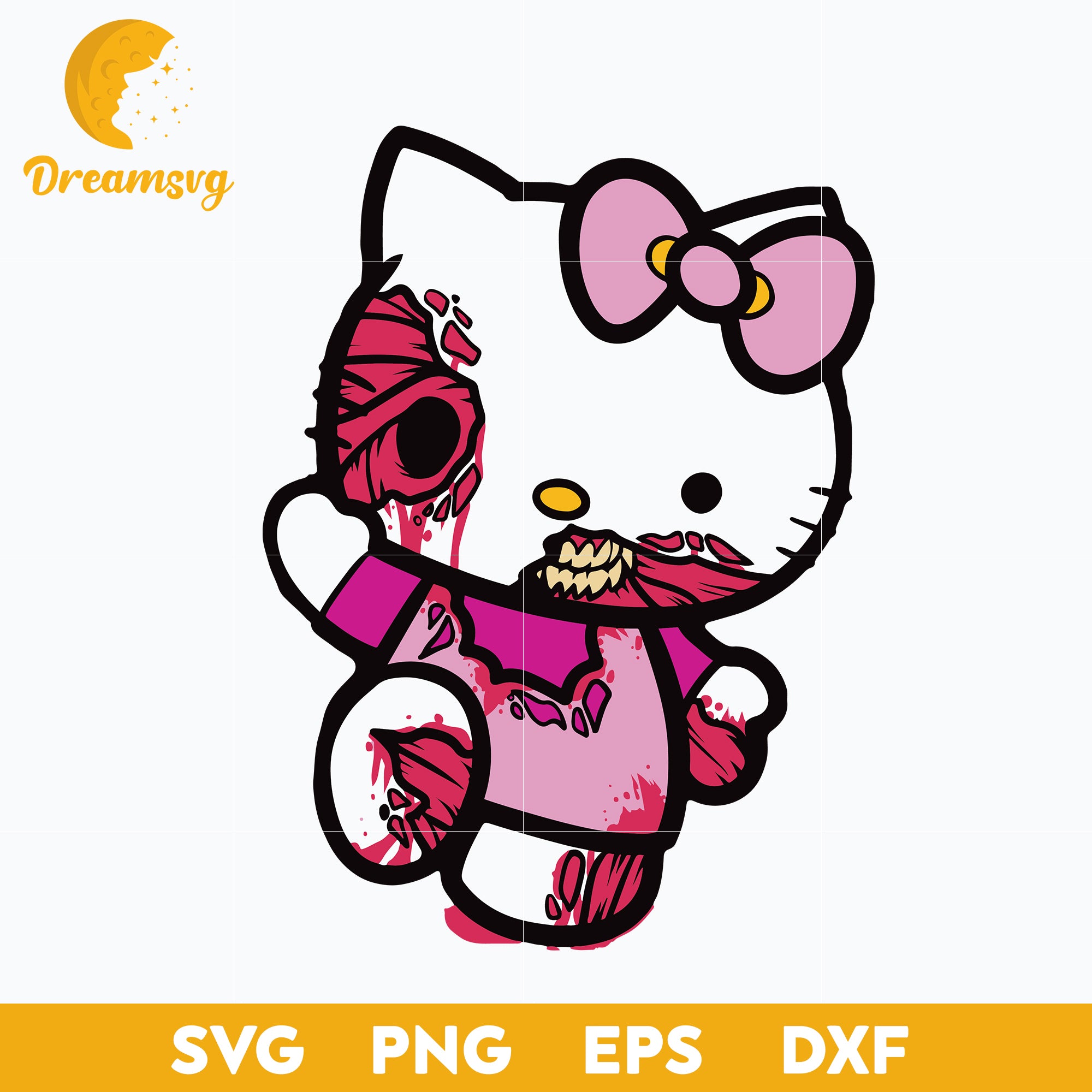 Hello Kitty Halloween Svg Hello Kitty Svg Halloween Svg Png Dxf E