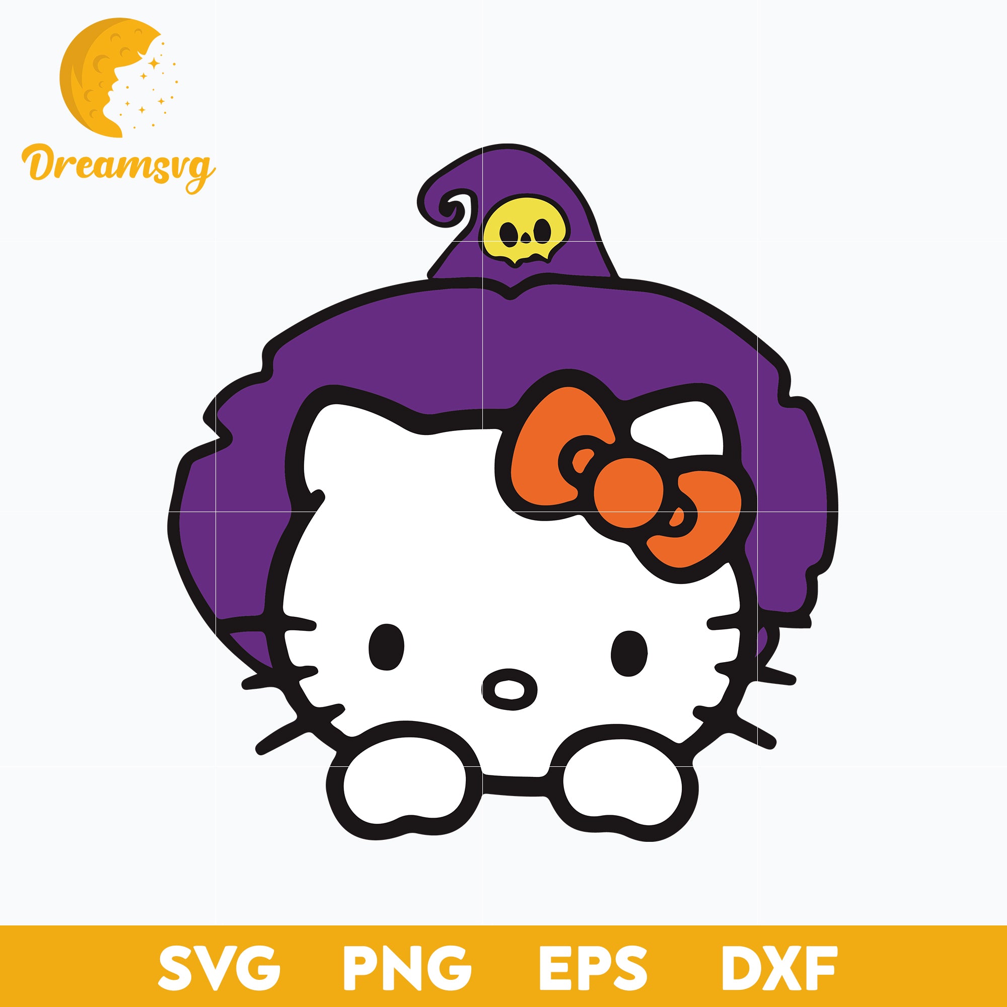 Hello Kitty Halloween Svg, Hello Kitty Svg, Halloween Svg, png, dxf, eps digital file.