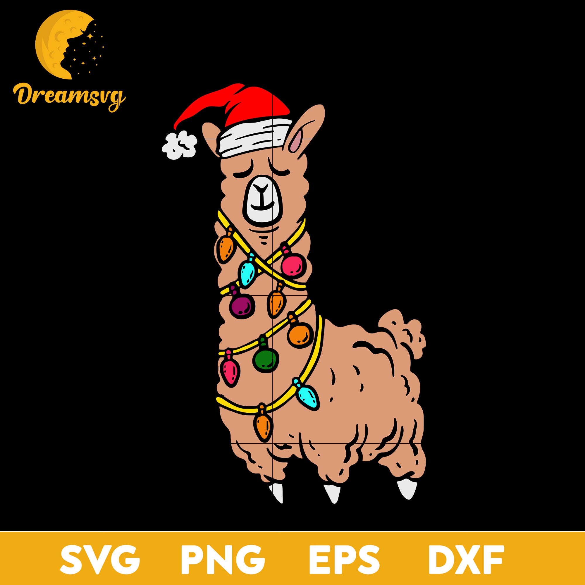 Fleece Navidad Feliz Llamadad Fa La Llama Alpaca Christmas SVG, Christmas SVG, PNG DXF EPS Digital File.