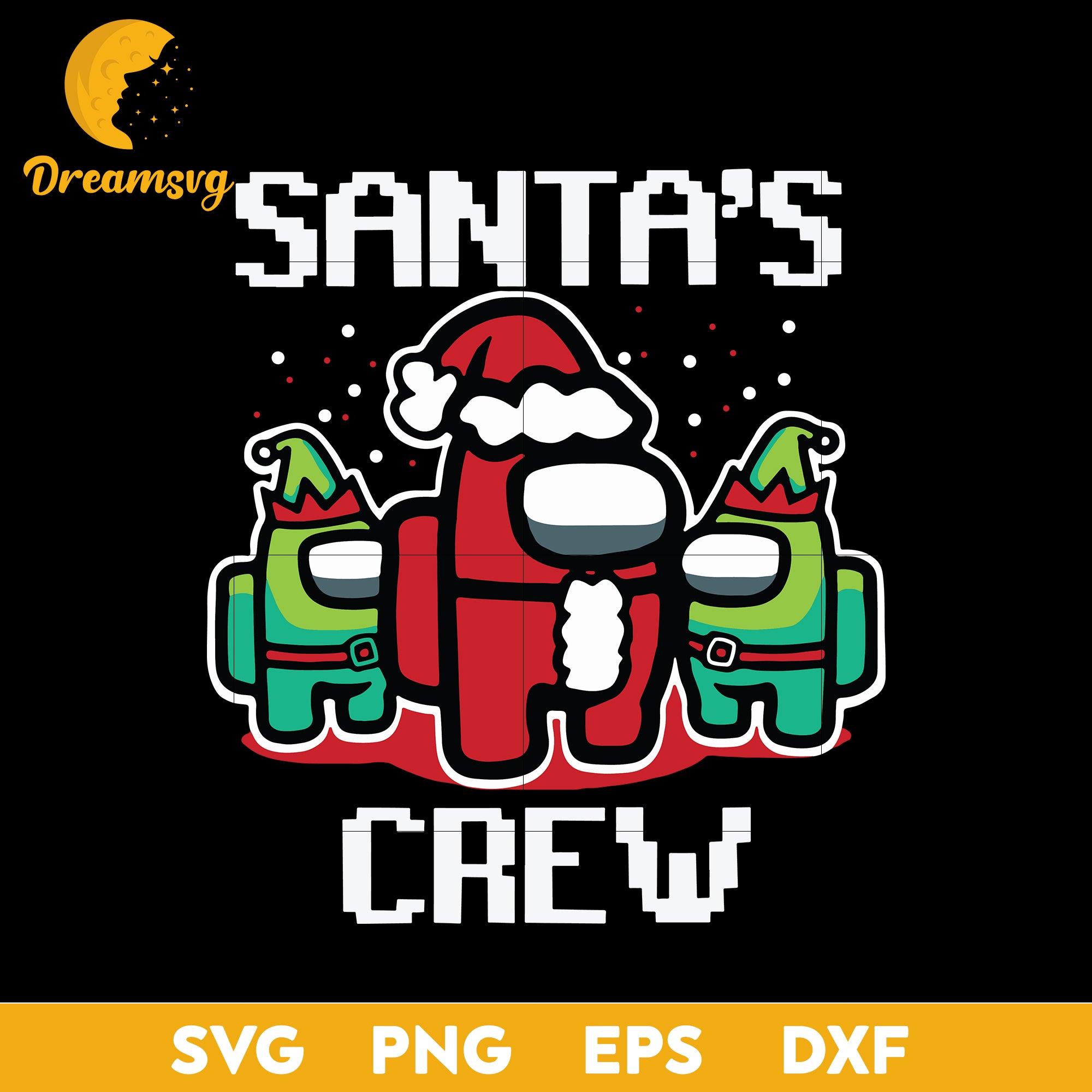 Santas Crew Among Us Christmas Shirt Among Us Shirt Family Matching Family Christmas Matching SVG, Christmas SVG, PNG DXF EPS Digital File.