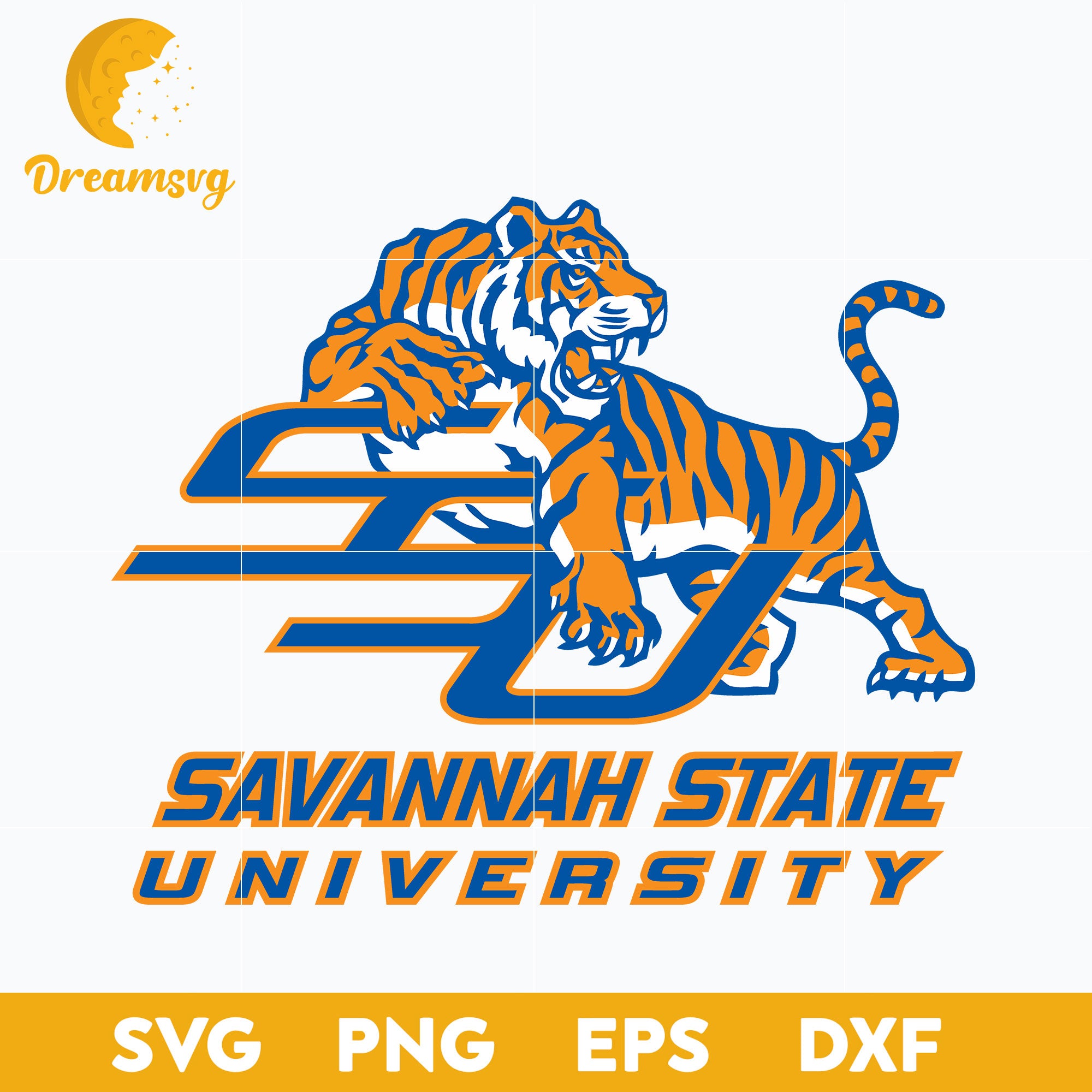 Savannah State Tigers Svg, Logo Ncaa Sport Svg, Ncaa Svg, Png, Dxf