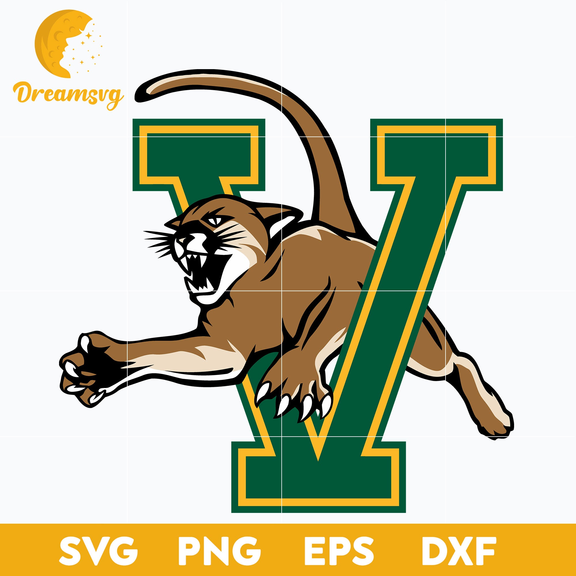Vermont Catamounts Svg, Logo Ncaa Sport Svg, Ncaa Svg, Png, Dxf, Eps D