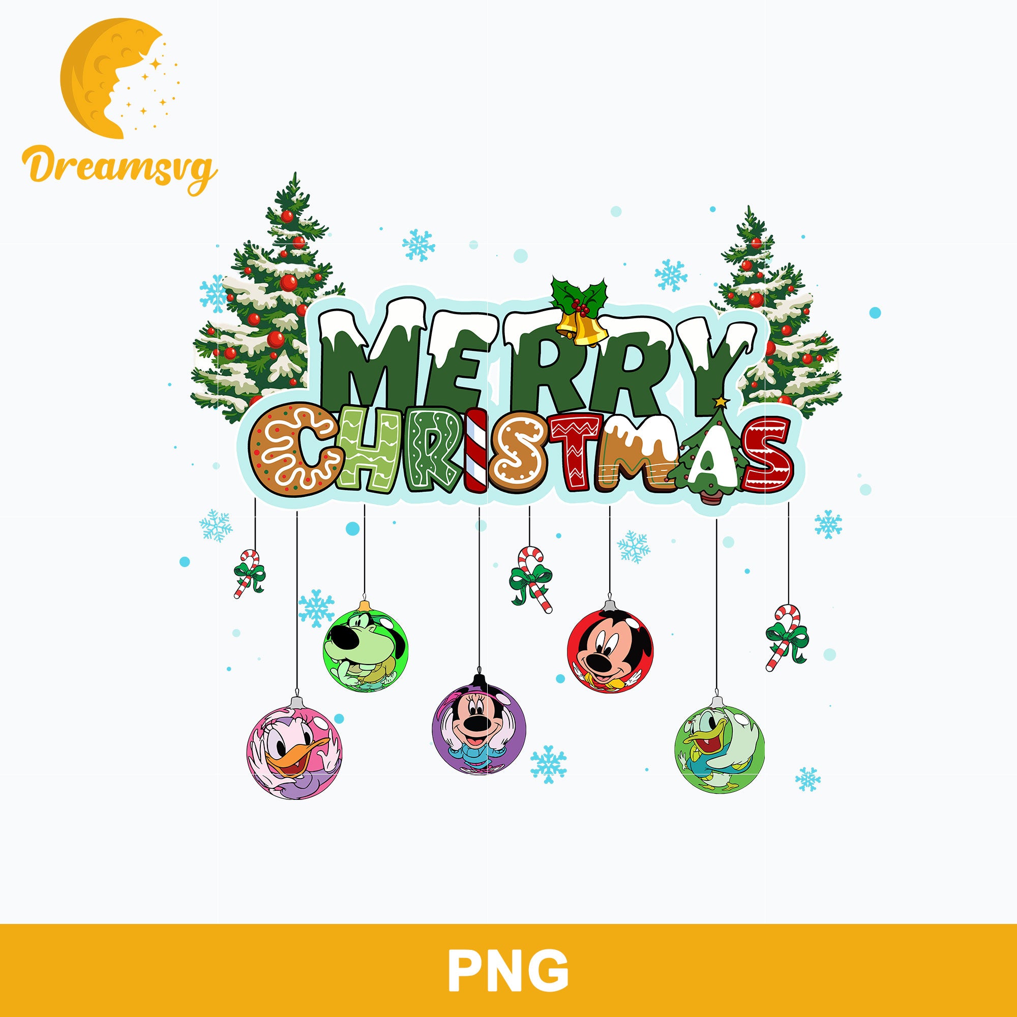 Disney Merry Christmas PNG, Christmas PNG Digital File. – DreamSVG 