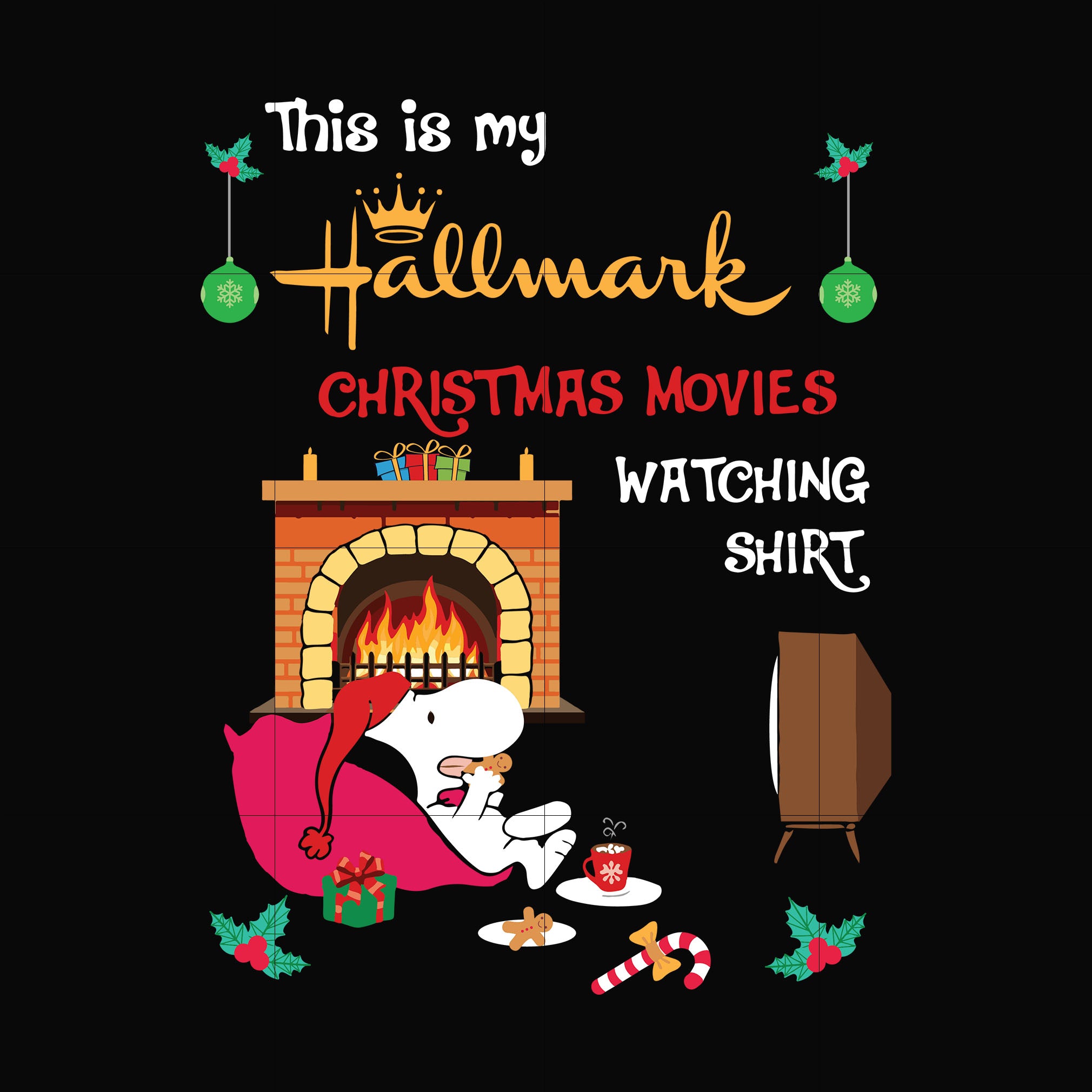 This is my hallmark christmas movies watching shirt svg, christmas svg