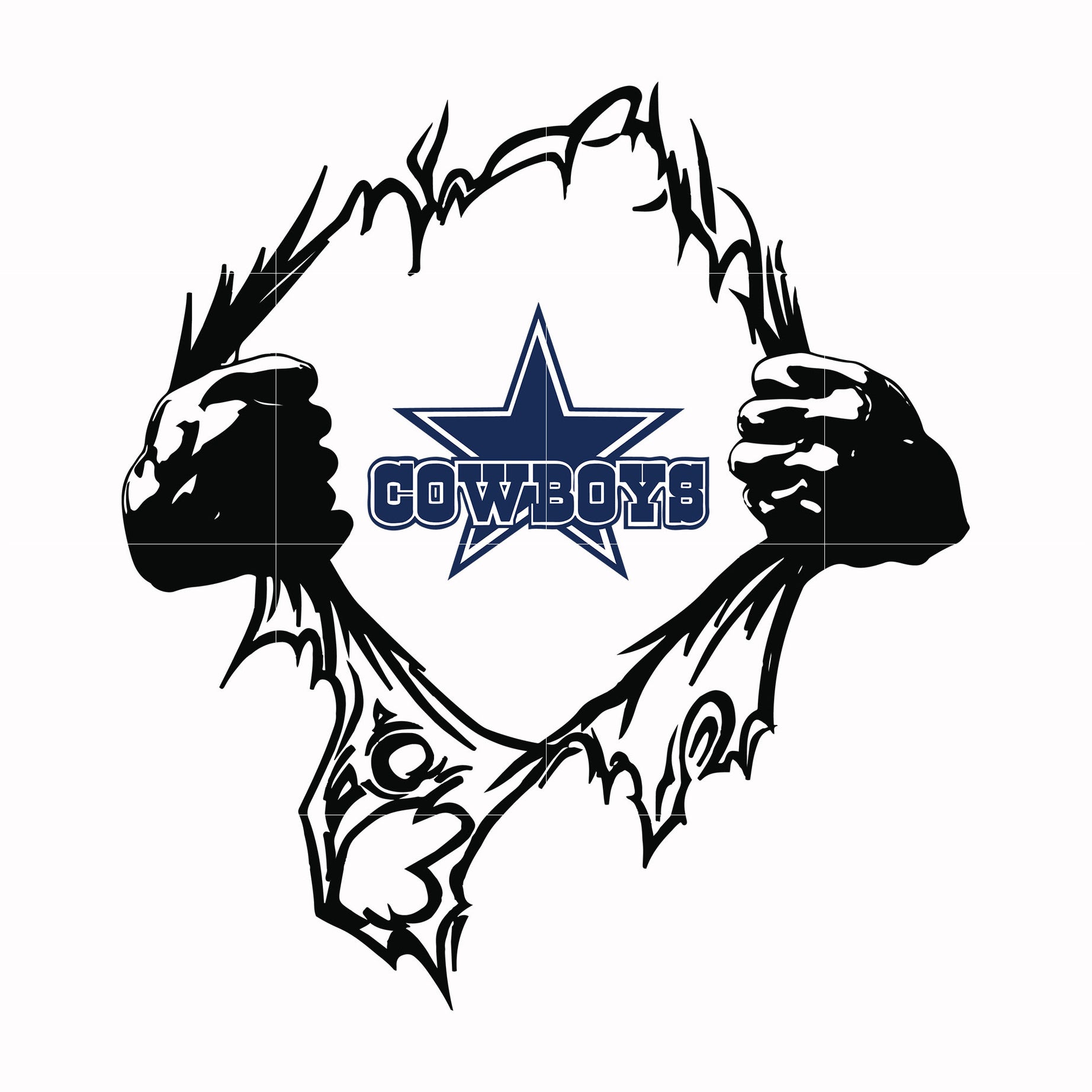 Cowboys superman, svg, png, dxf, eps file NFL0000128