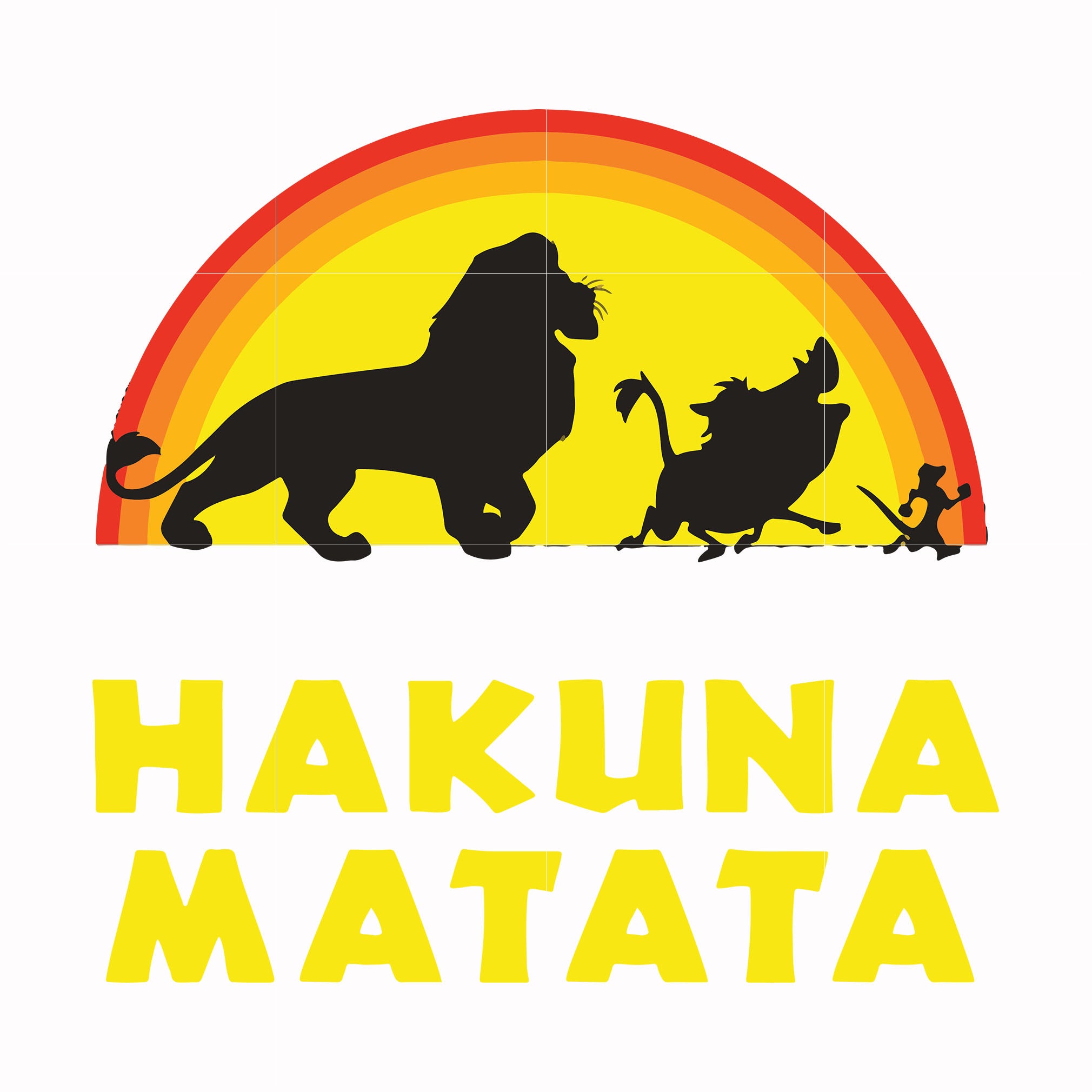 Hakuna Matata svg, png, dxf, eps file FN000158 – DreamSVG Store