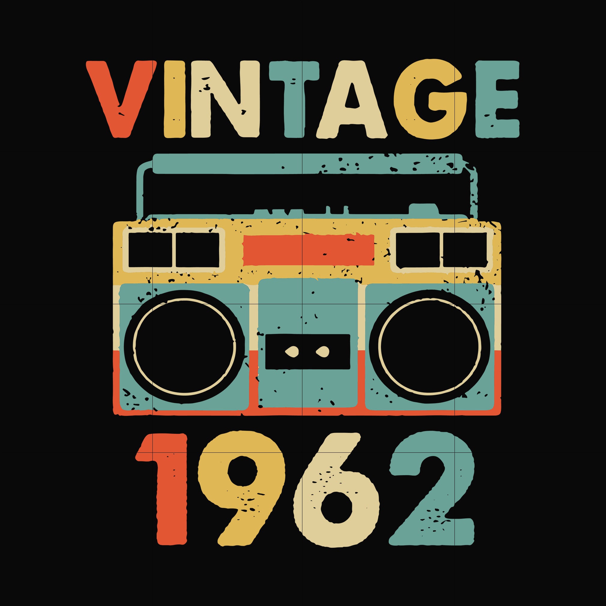 Vintage November 1962 svg, png, dxf, eps digital file NBD0004
