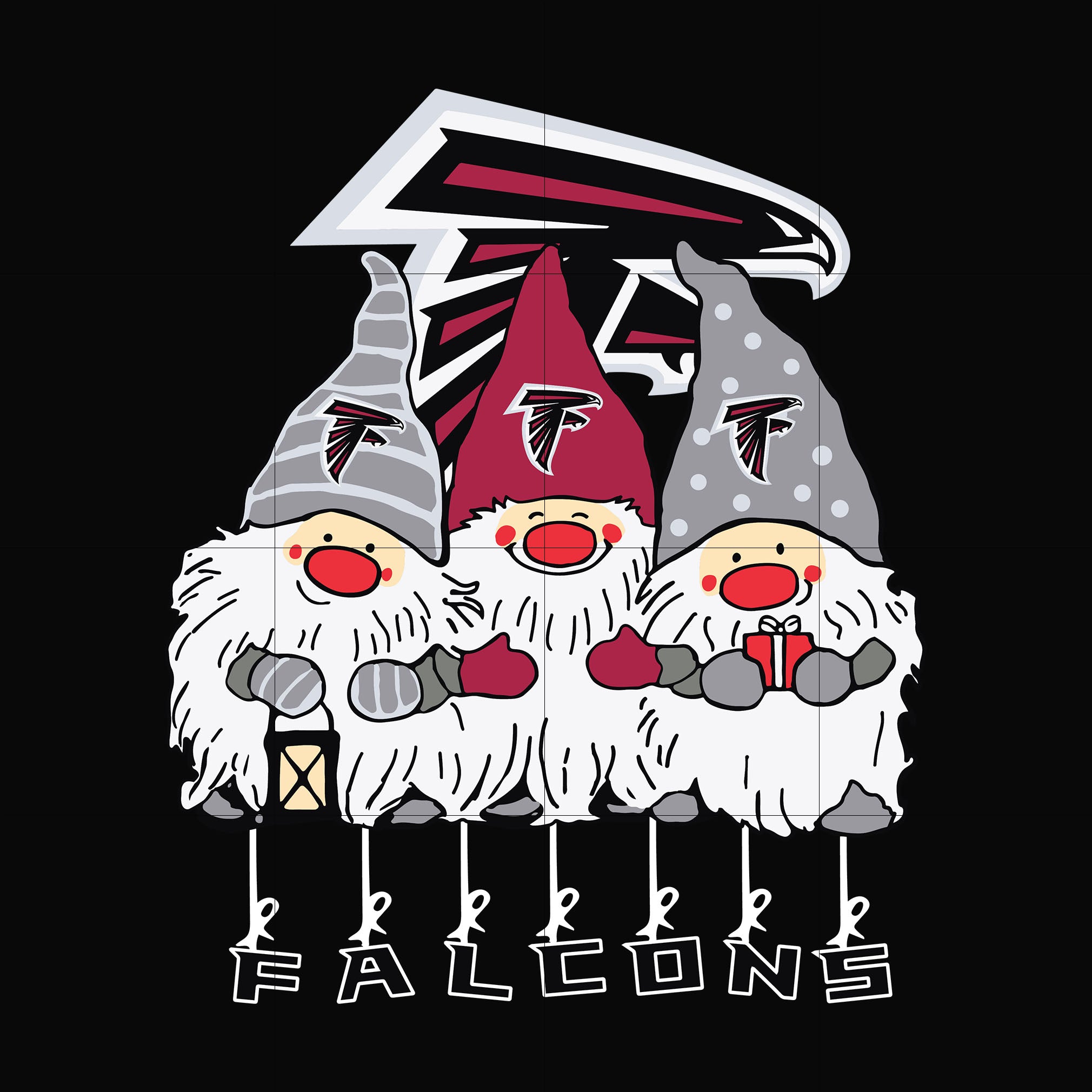 Gnomes Atlanta Falcons svg, Gnomes svg, Falcons svg, png, dxf, eps digital file NNFL0307003
