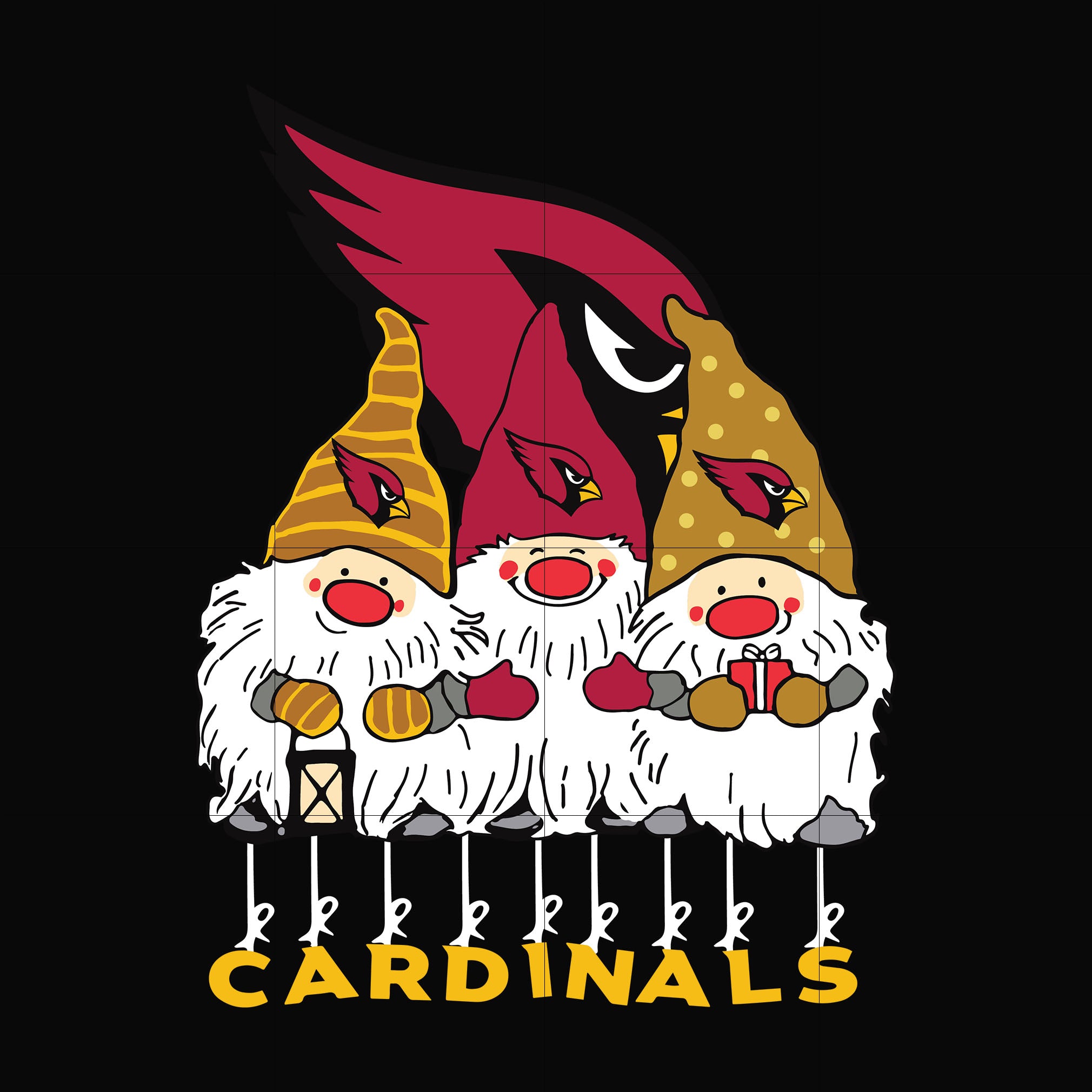 Gnomes Arizona Cardinals svg, Gnomes svg, Cardinals svg, png, dxf, eps digital file NNFL0307002