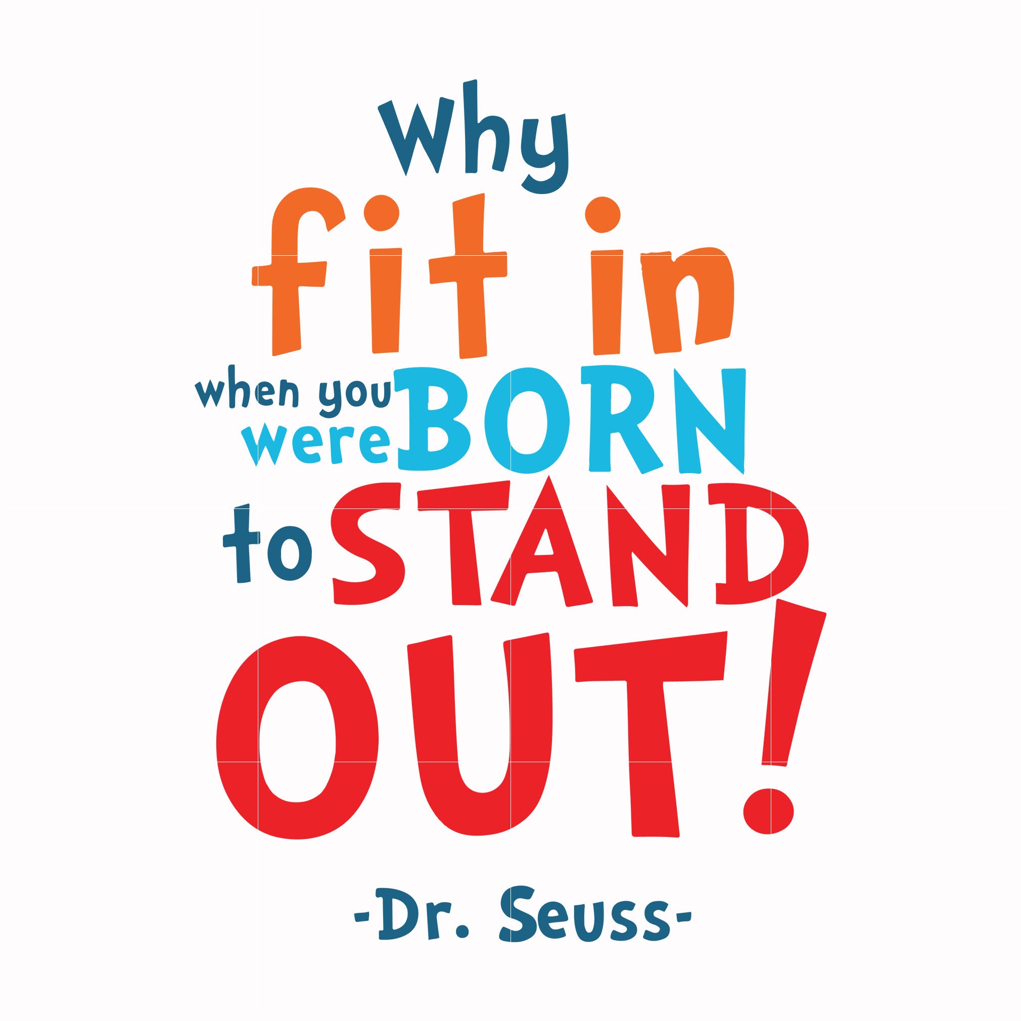 Dr Seuss stand out png – DreamSVG Store