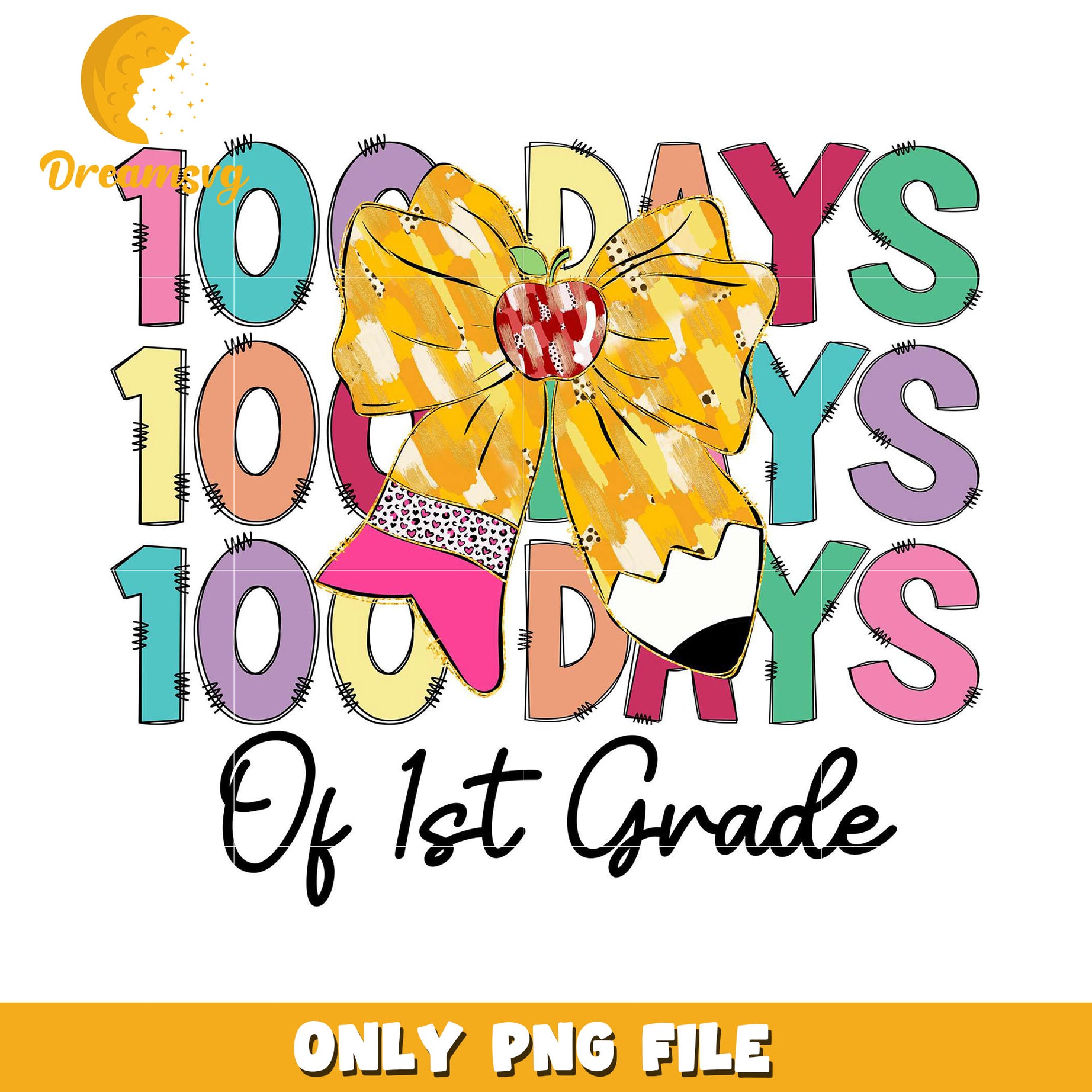 100 Days Of First Grade PNG