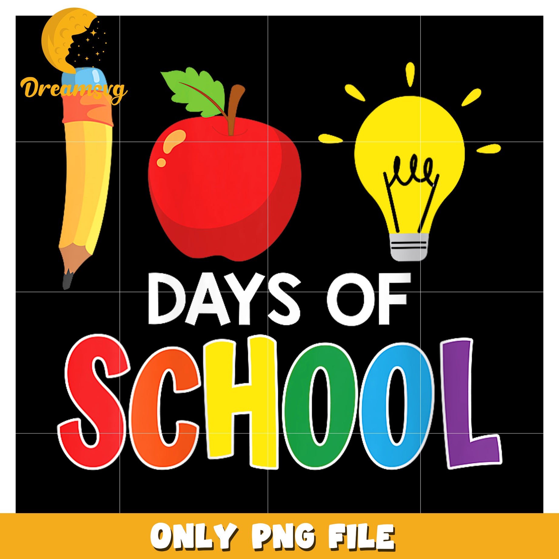 100 Days Of School PNG Image