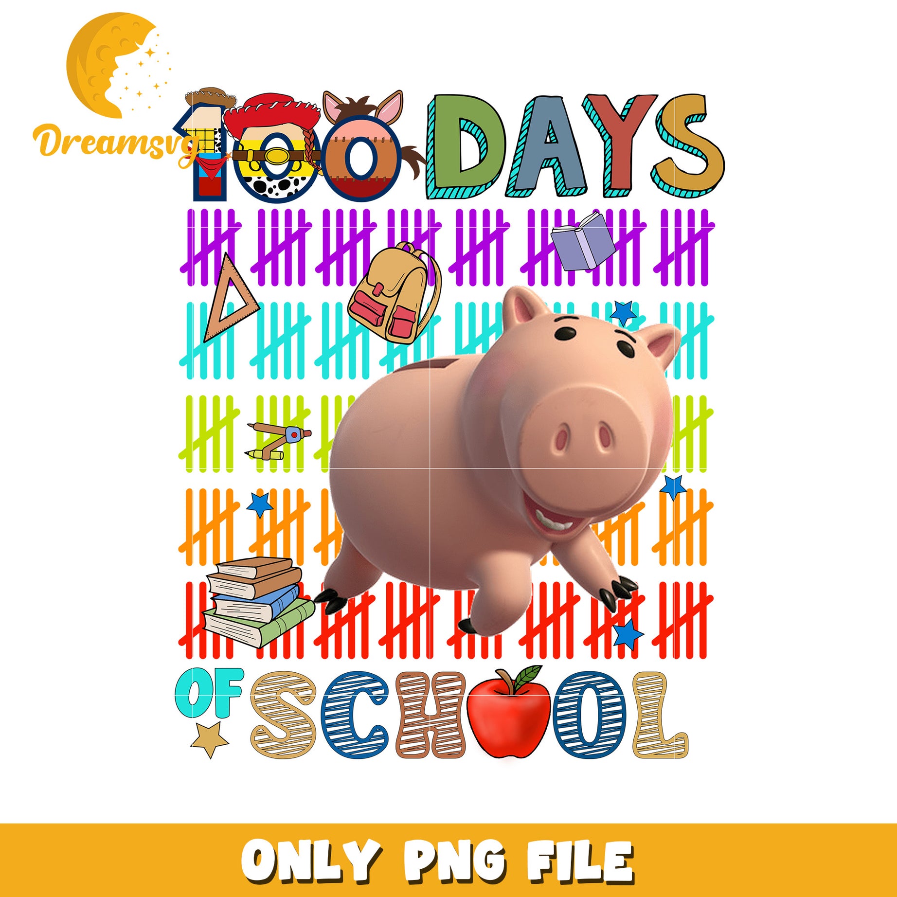 100 Days Of School PNG Toy Story