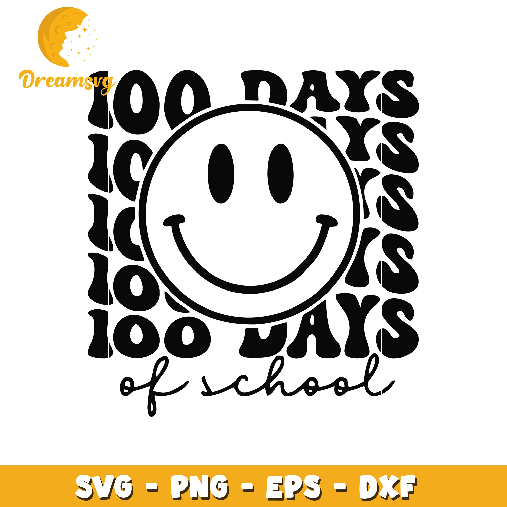 100 Days Of School SVG Cut File