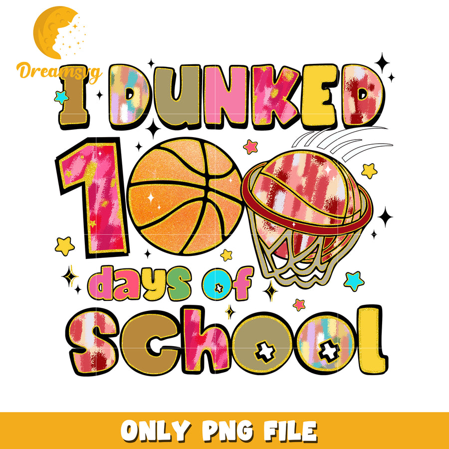 100 Days School Basketball PNG