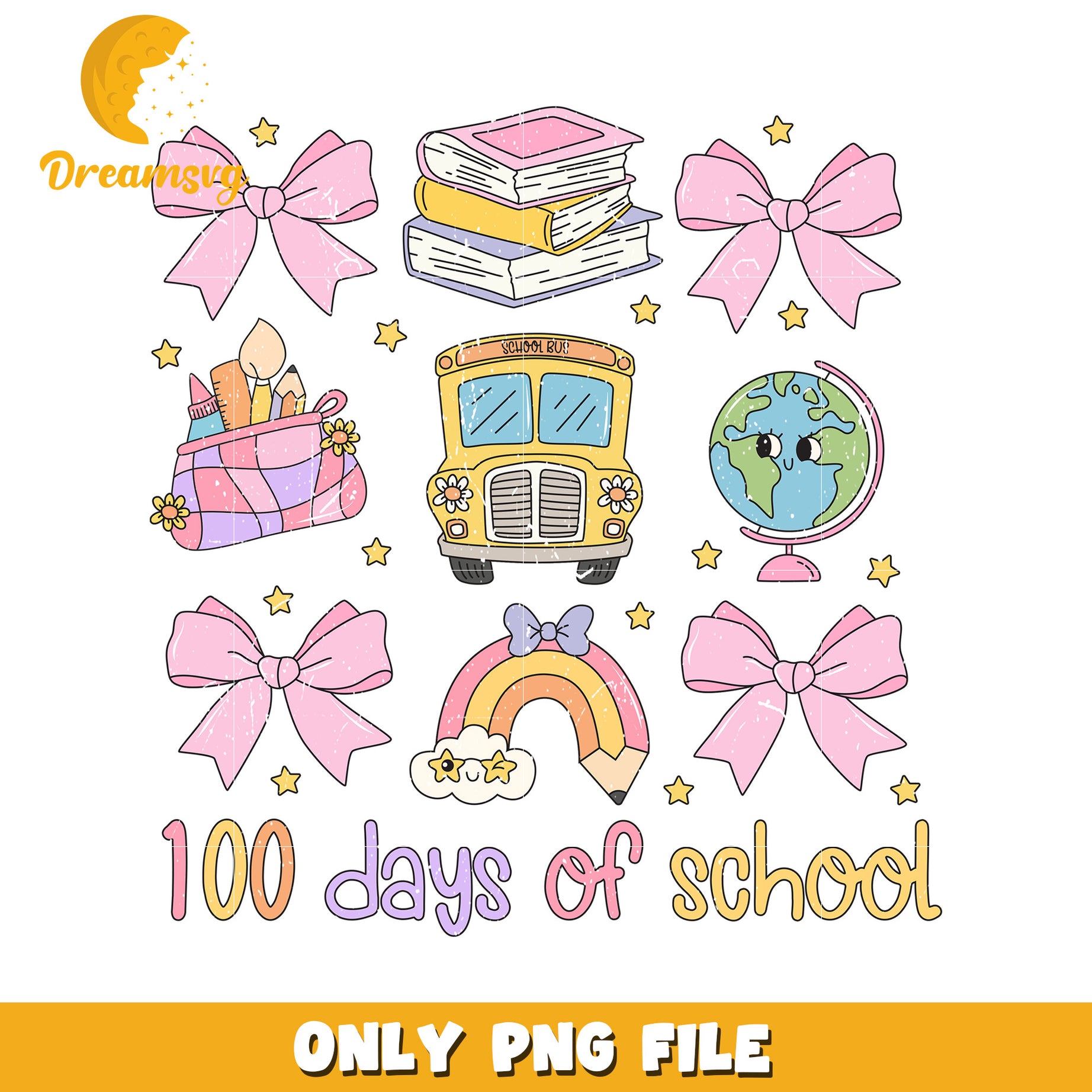 100 Days School PNG Clipart