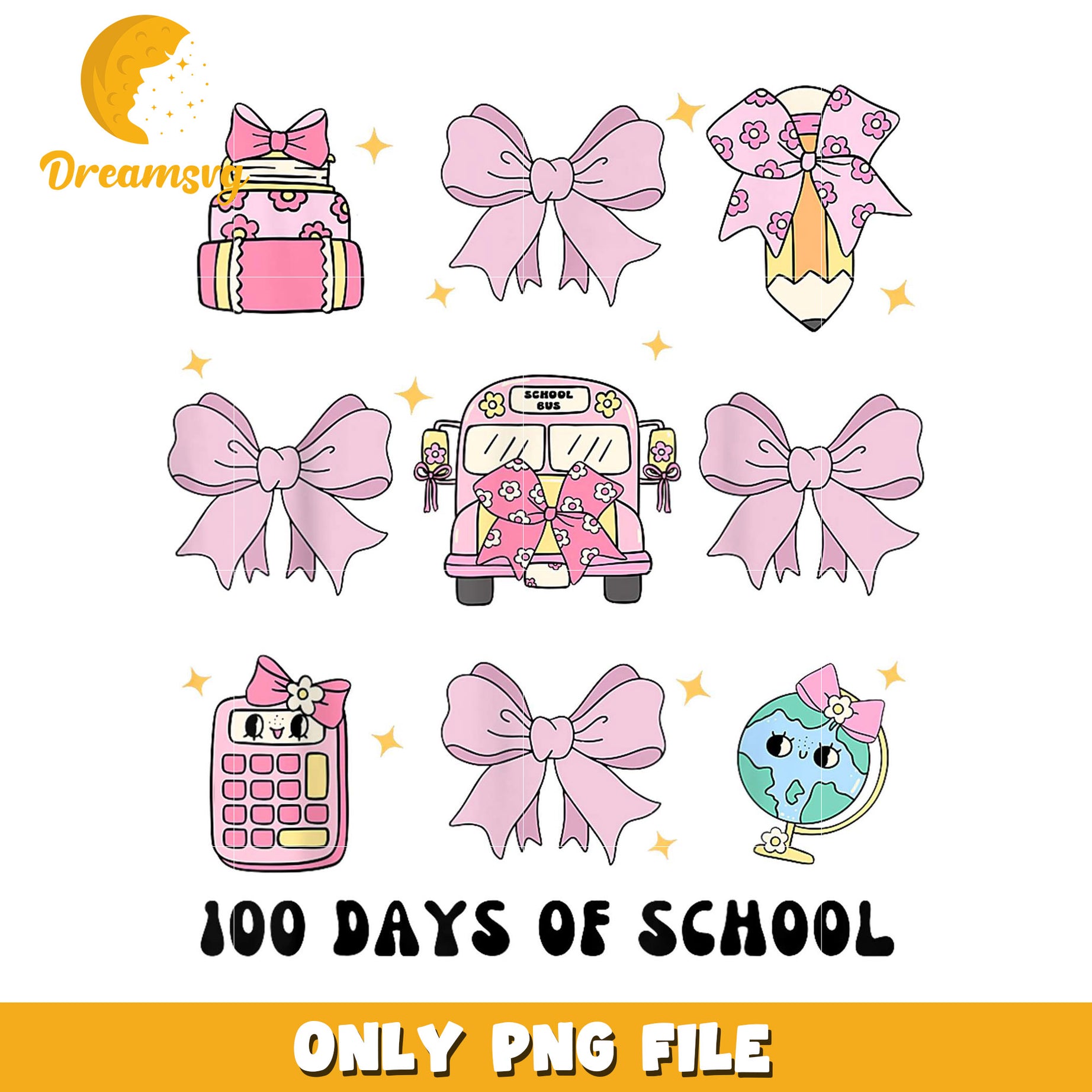 100 Days School PNG Clipart