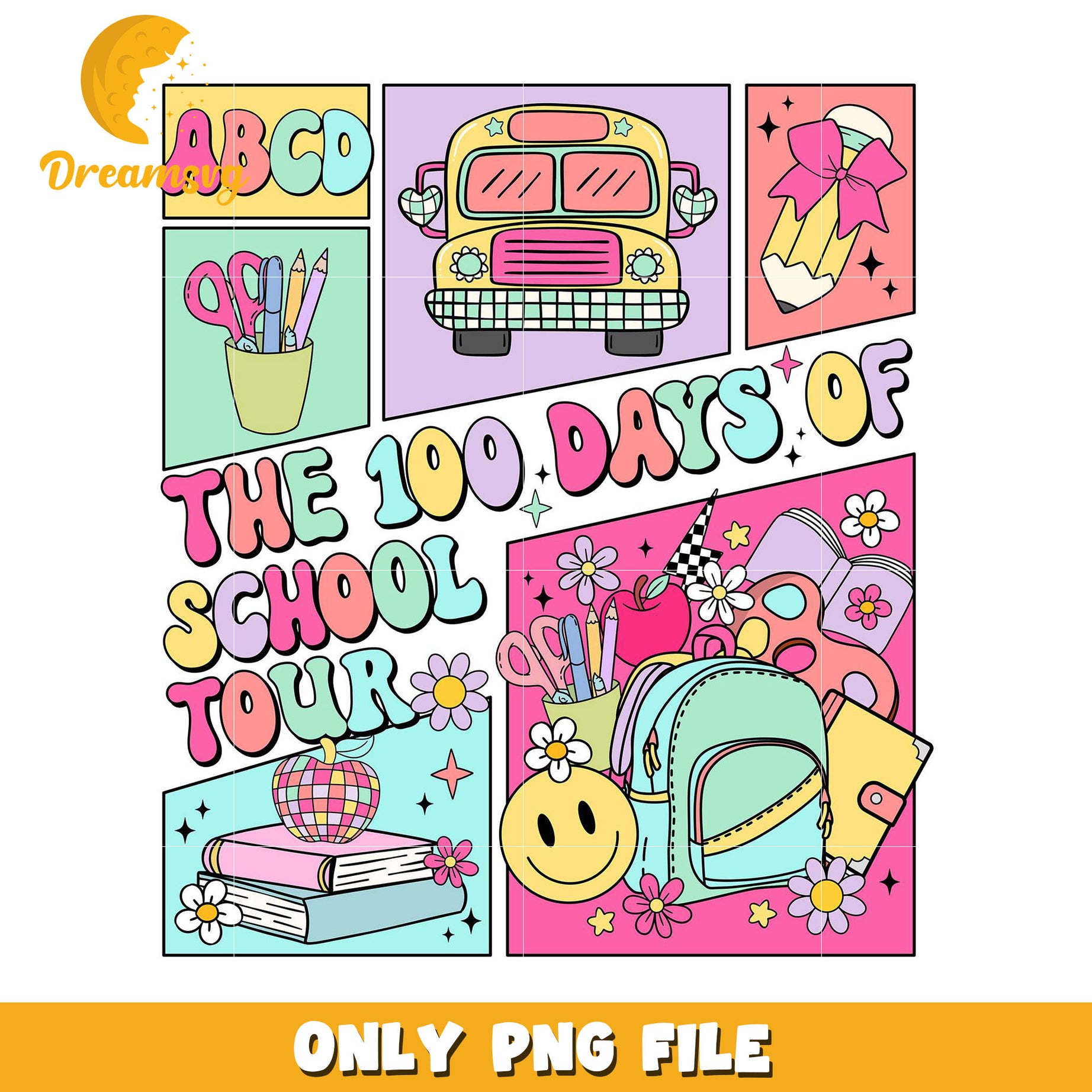 100 Days School Tour PNG