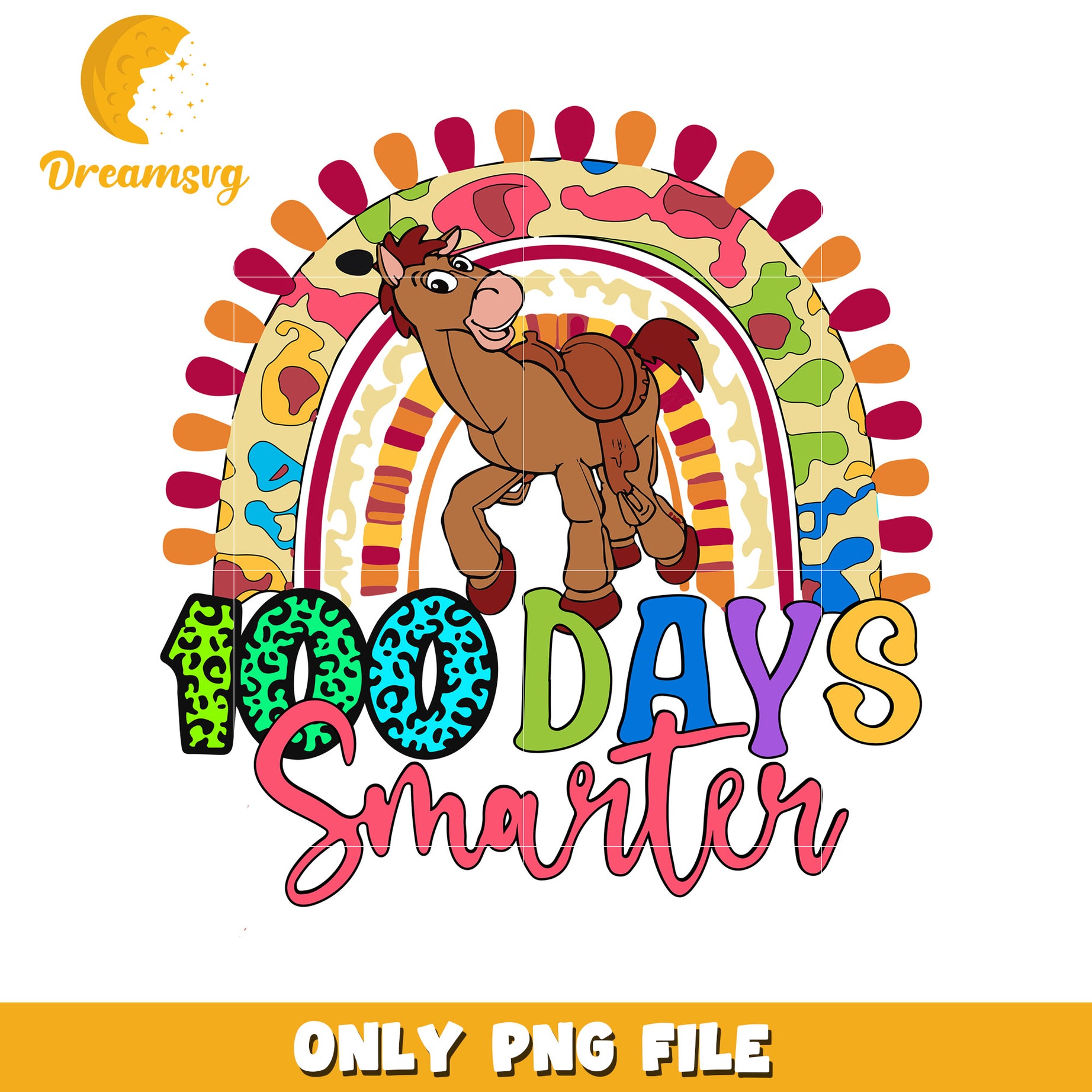 100 Days Smarter PNG Bullseye